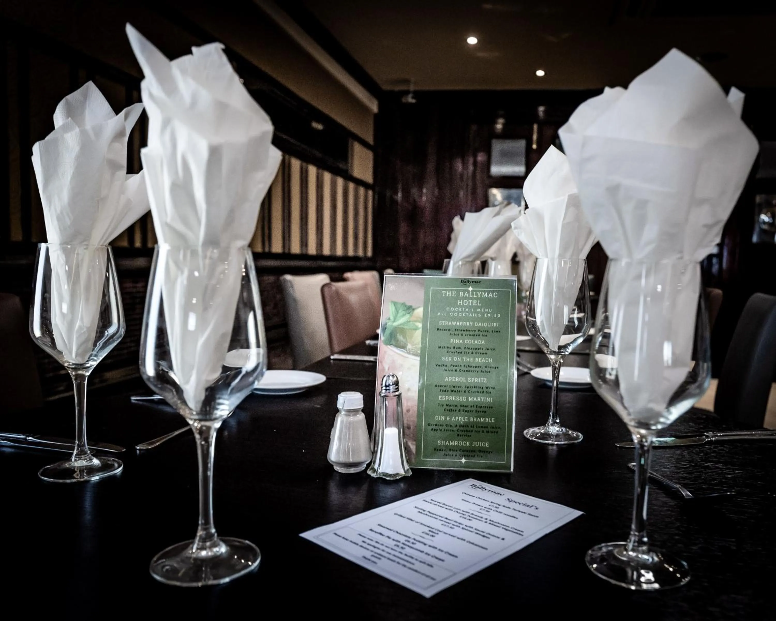 Restaurant/places to eat in Ballymac Hotel