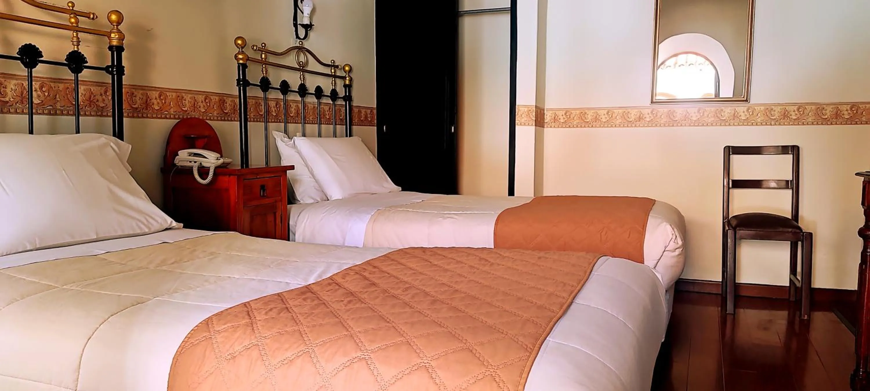 Bed in Hostal Colonial Potosi