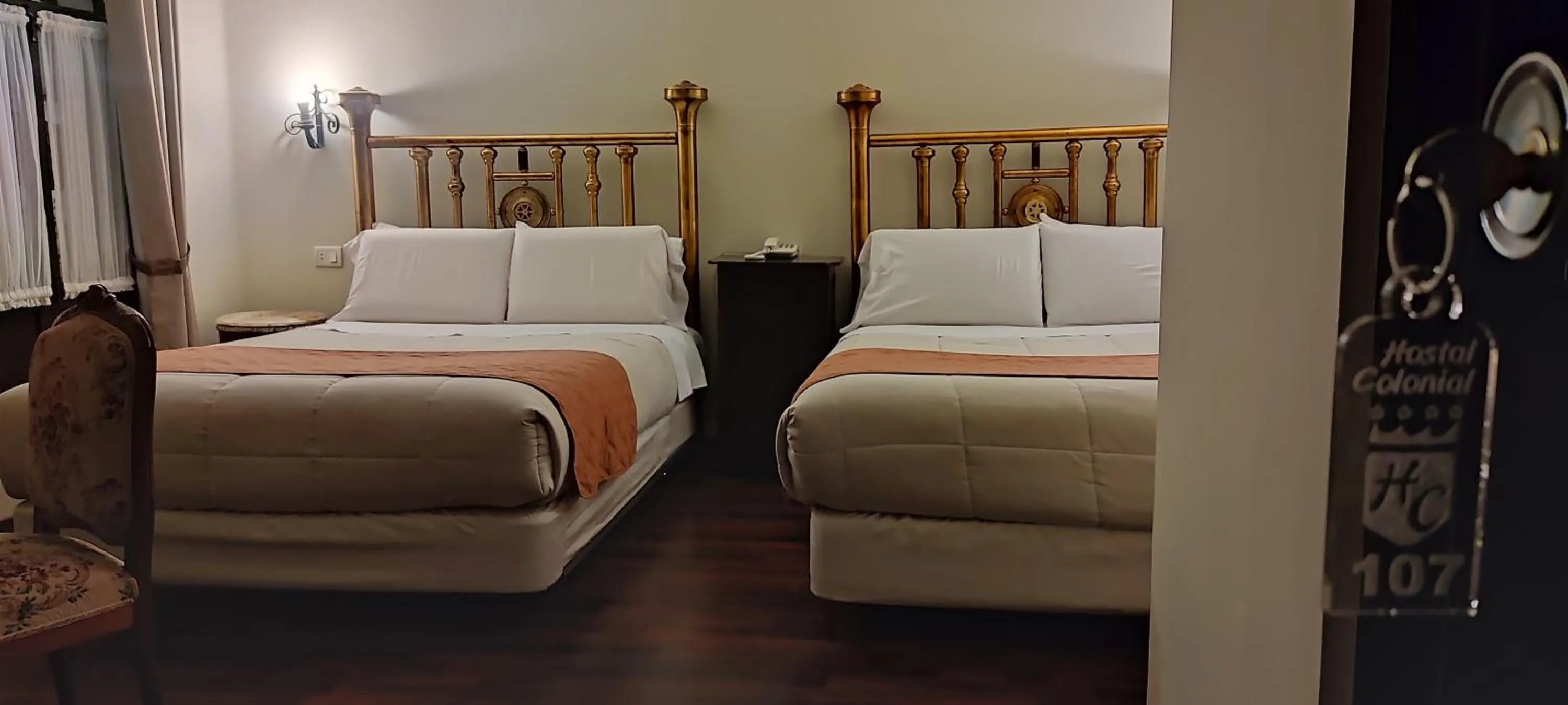 Bed in Hostal Colonial Potosi