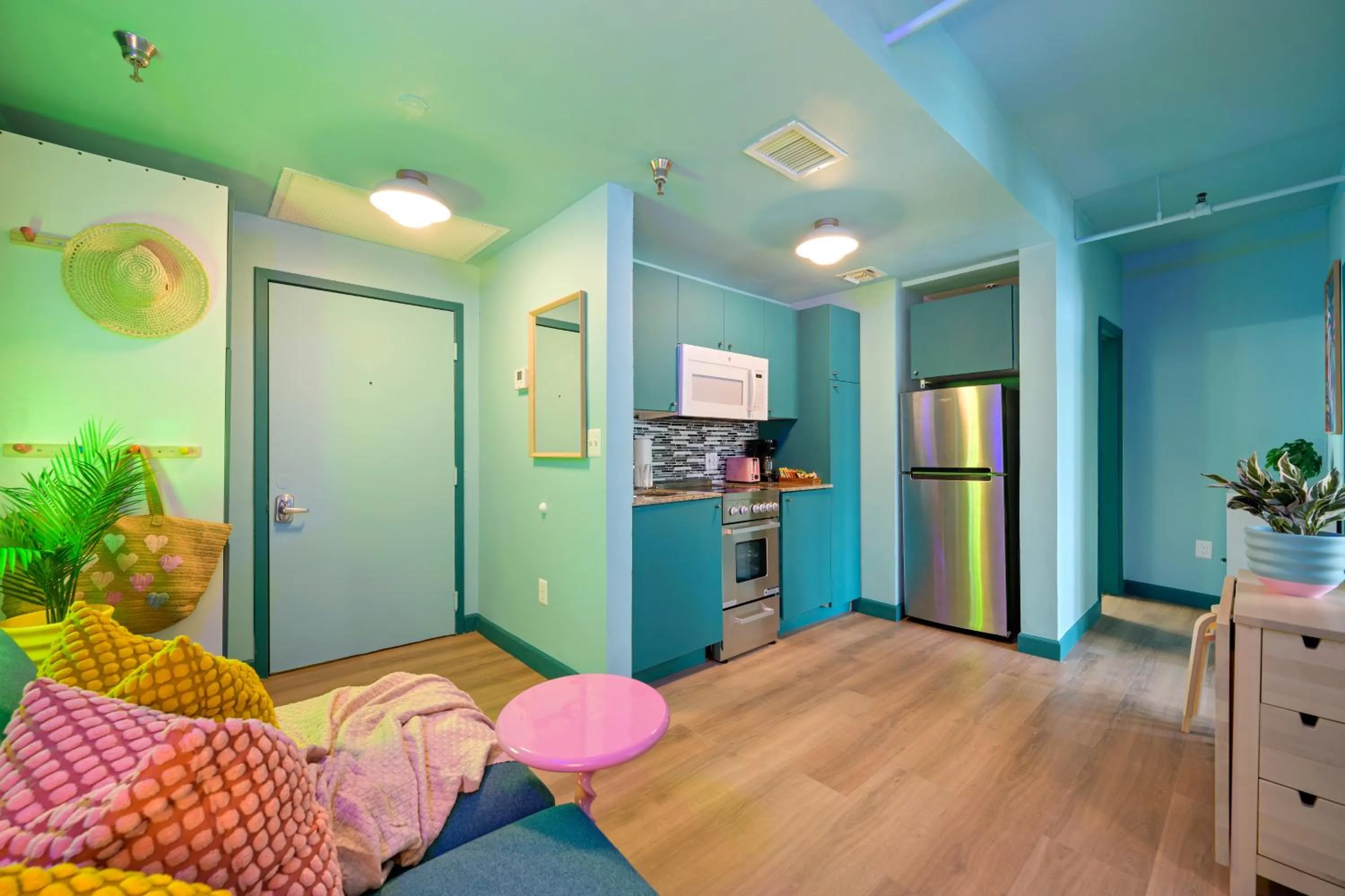 Kitchen or kitchenette in Barbizon on Ocean Drive Apartments