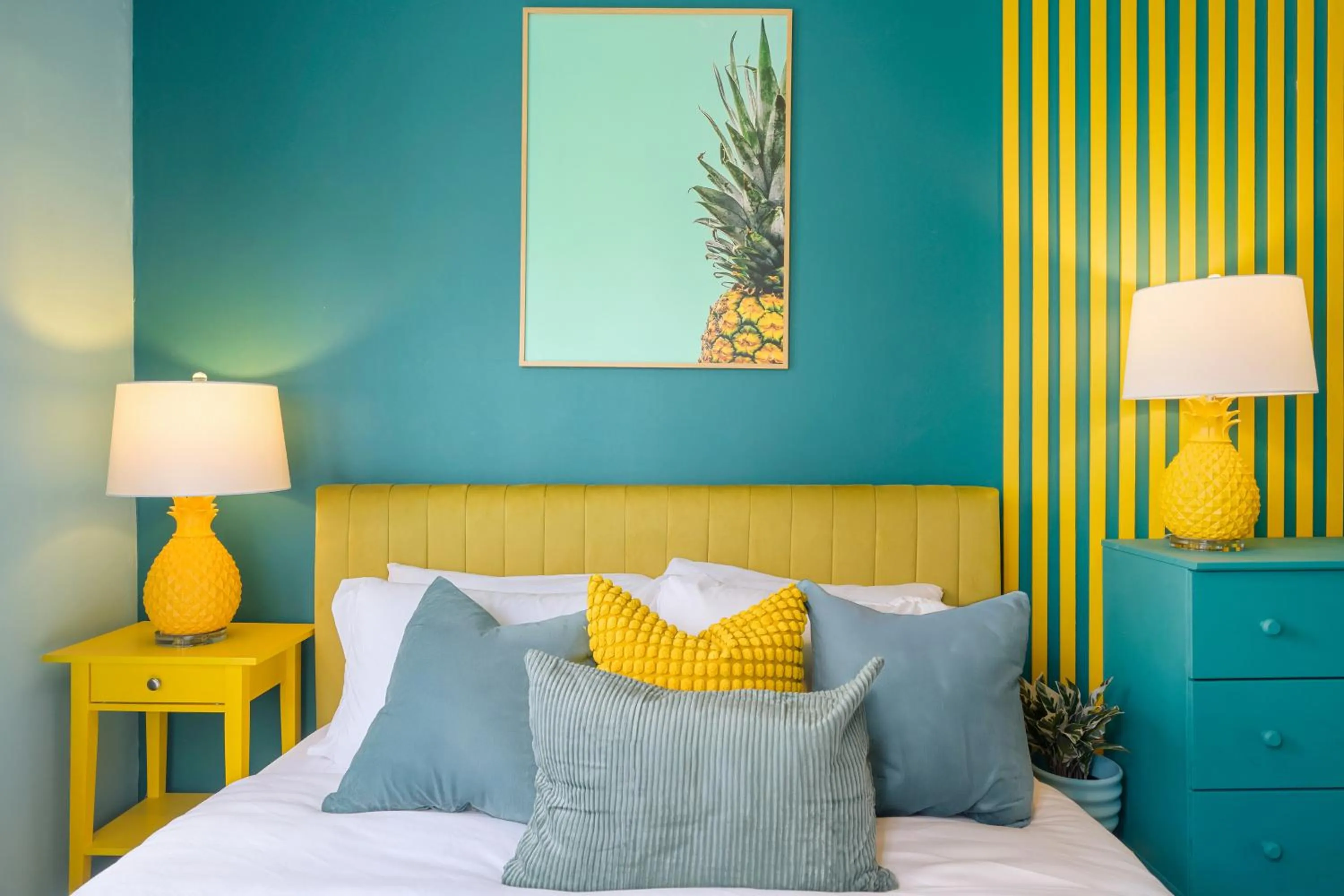 Bed in Barbizon on Ocean Drive Apartments