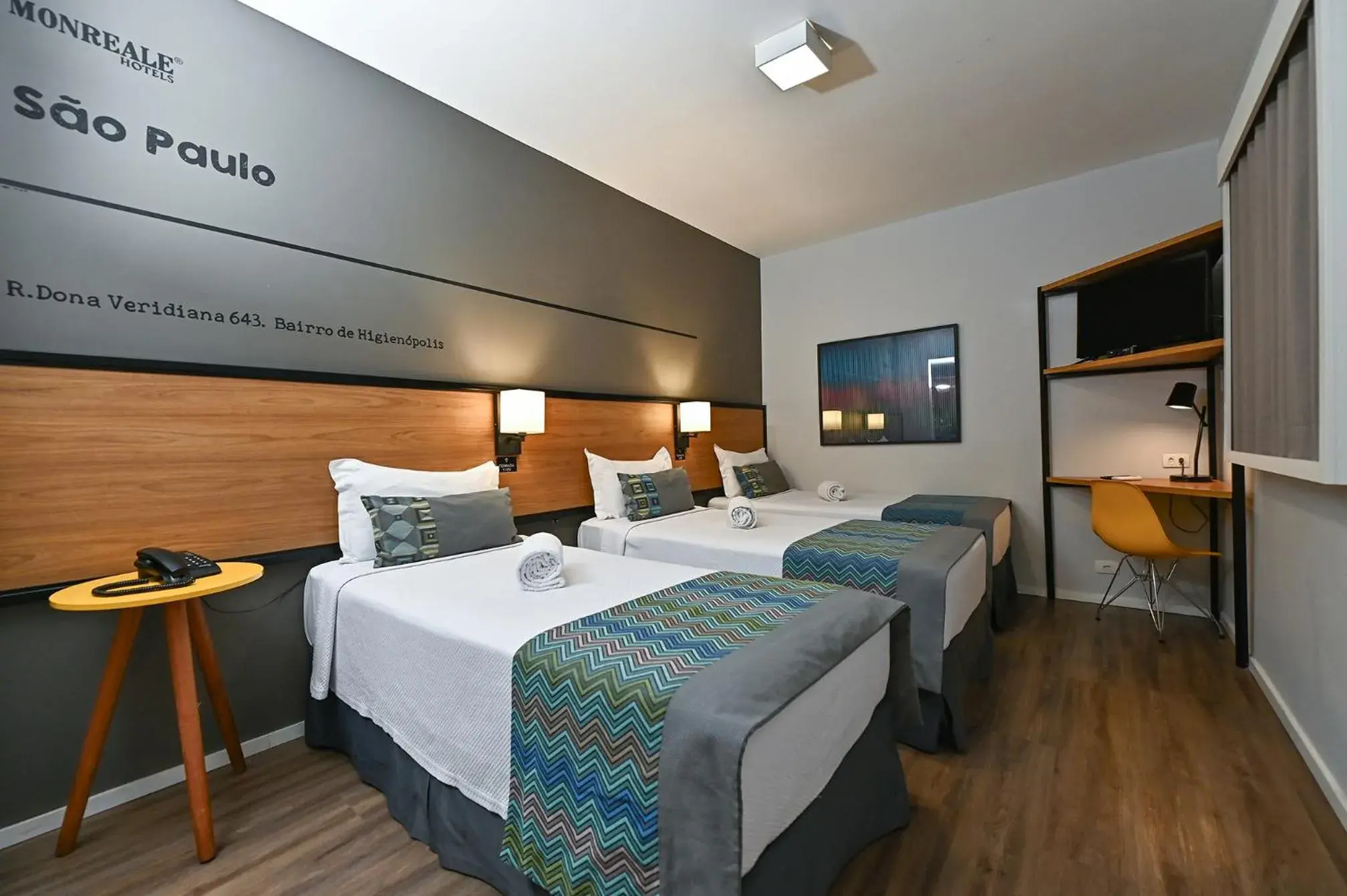 Standard Triple Room ( 3 Single Beds) in Monreale Lifestyle Higienópolis São Paulo Standard Triple Room ( 3 Single Beds) in Monreale Lifestyle Higienópolis São Paulo