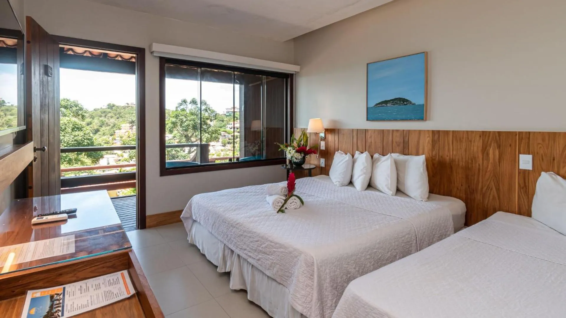 Bed in HOTEL VILLE LA PLAGE & BEACH CLUB