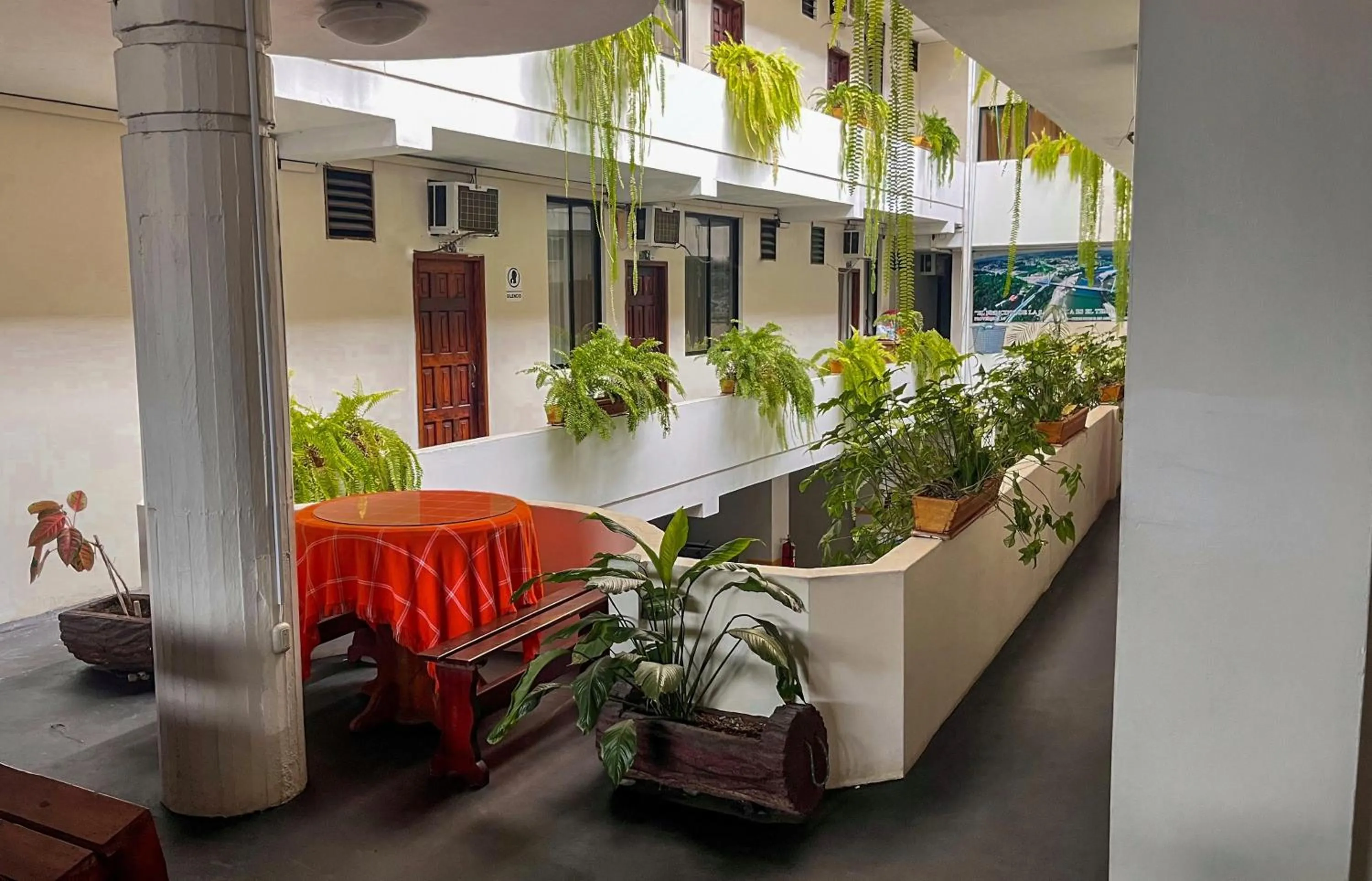 Seating area in Hotel Israel - Lago Agrio