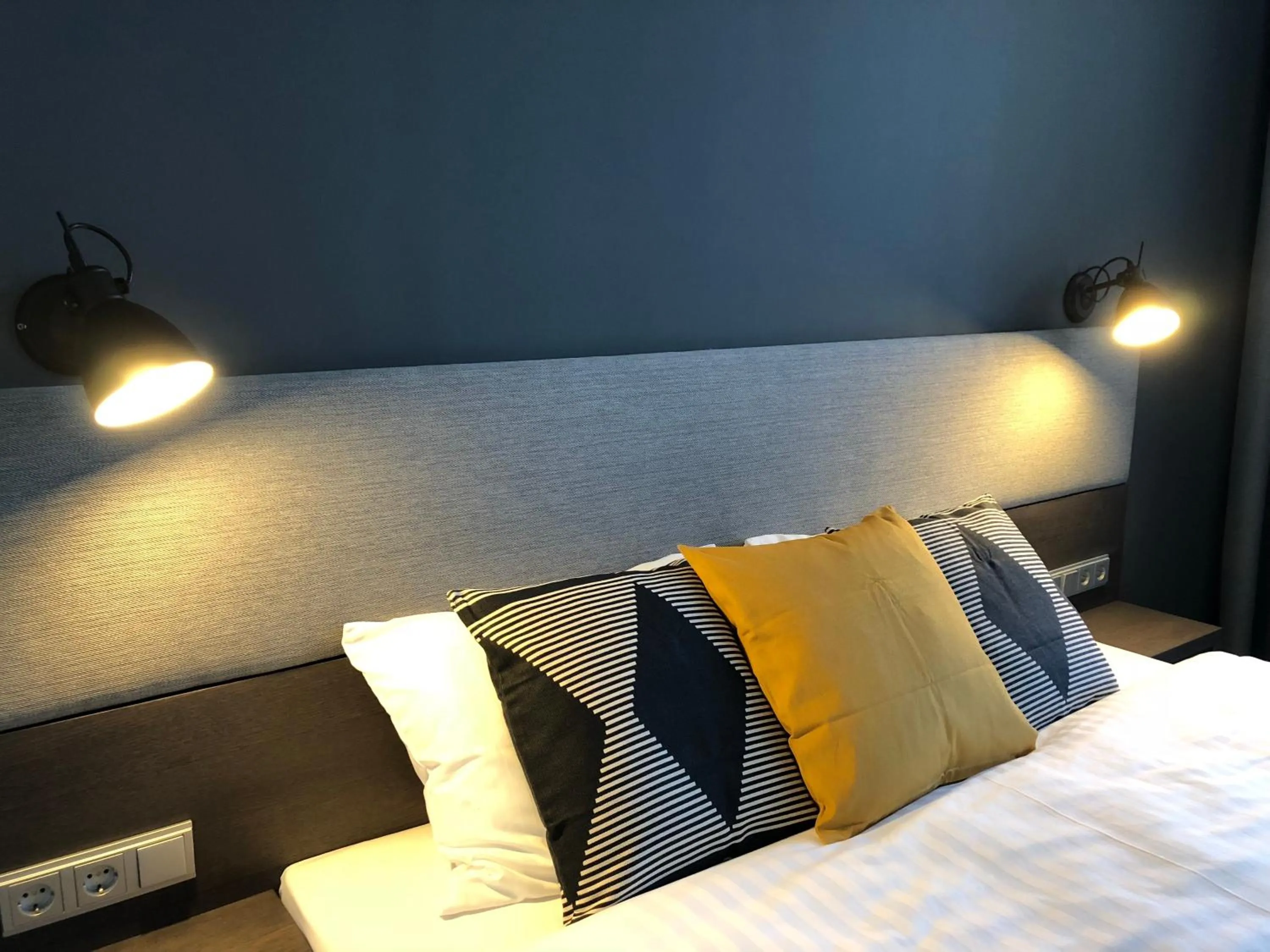 Decorative detail, Bed in Hotel Kolumbs