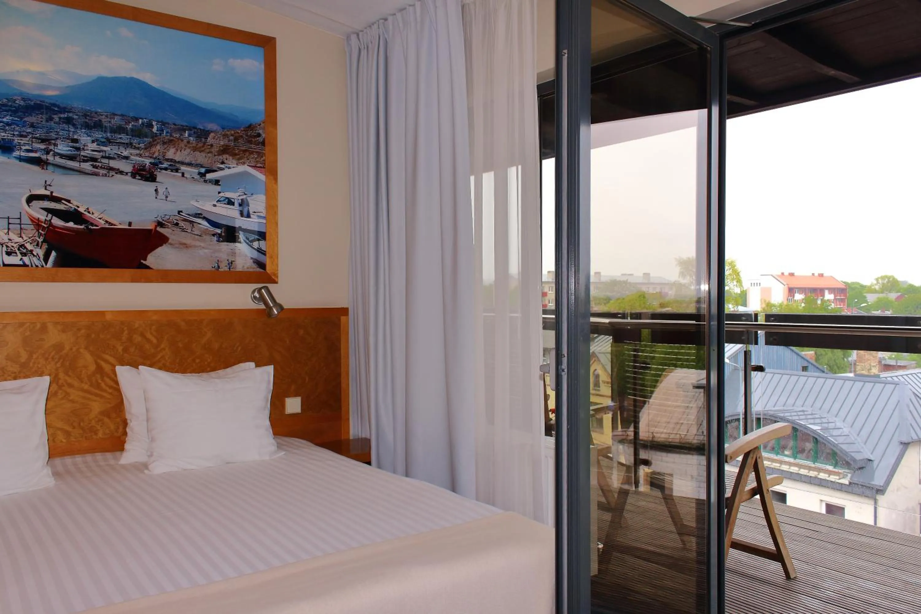 View (from property/room), Bed in Hotel Kolumbs