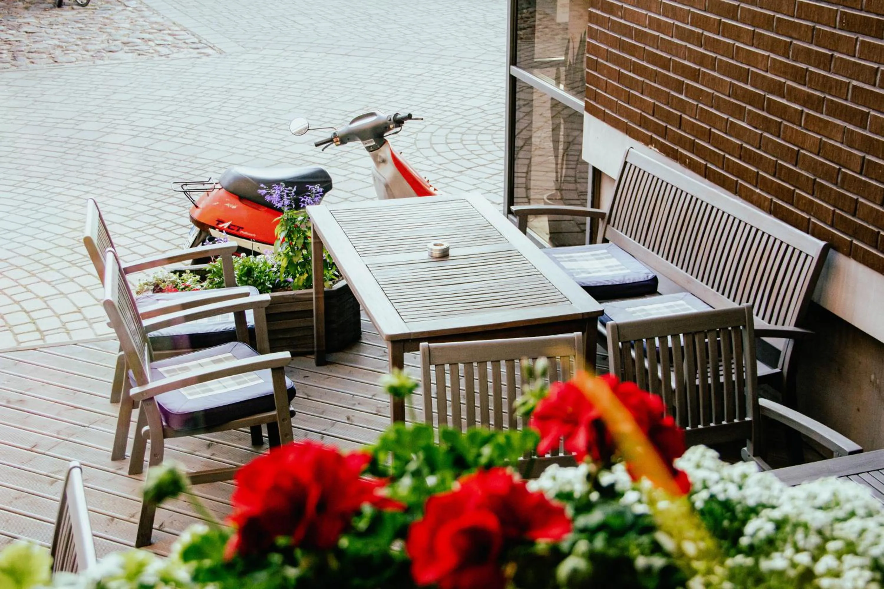 Patio in Hotel Kolumbs