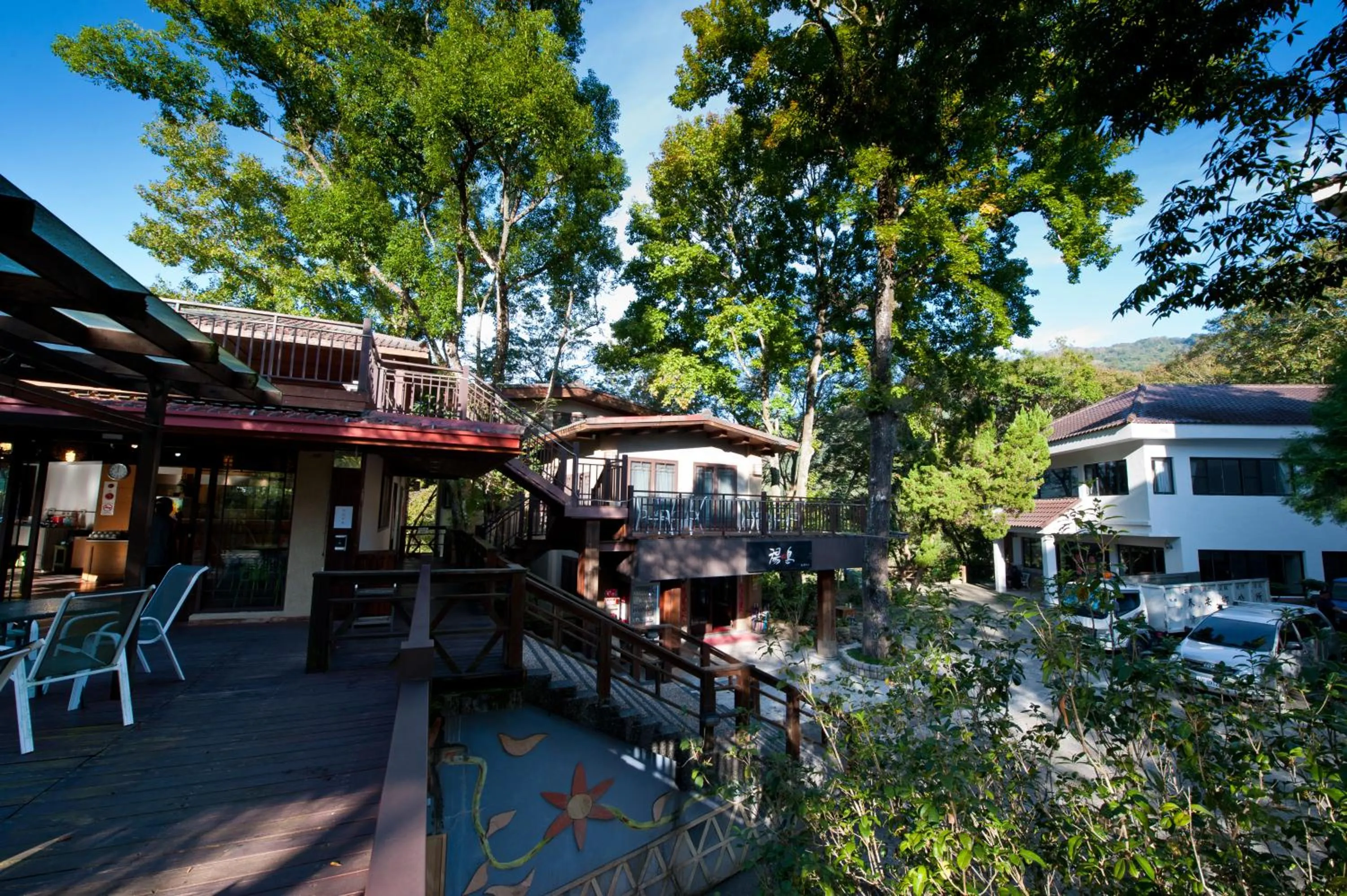 Patio in Hu Shan Hot Spring Hotel