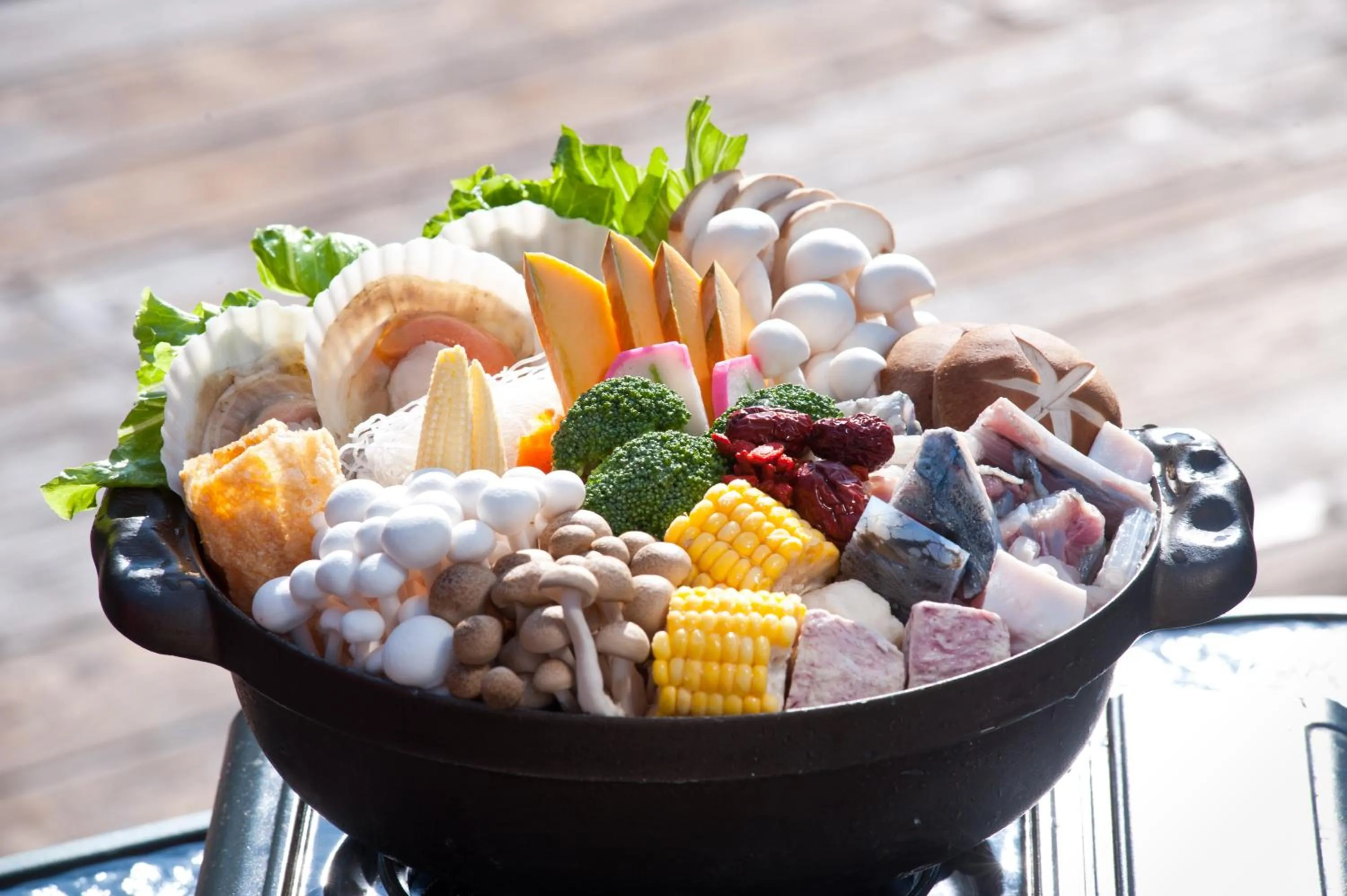 Food close-up in Hu Shan Hot Spring Hotel