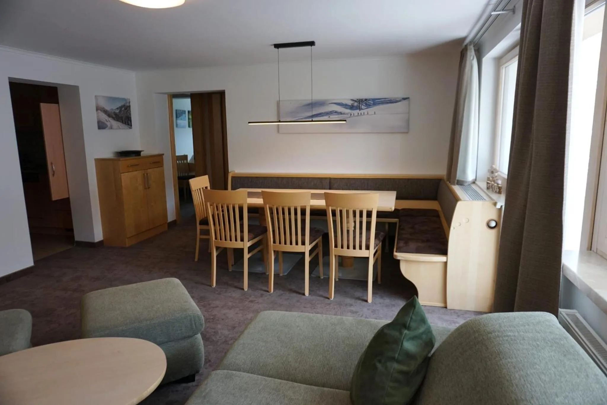 Dining area in Appartements Bergsonne