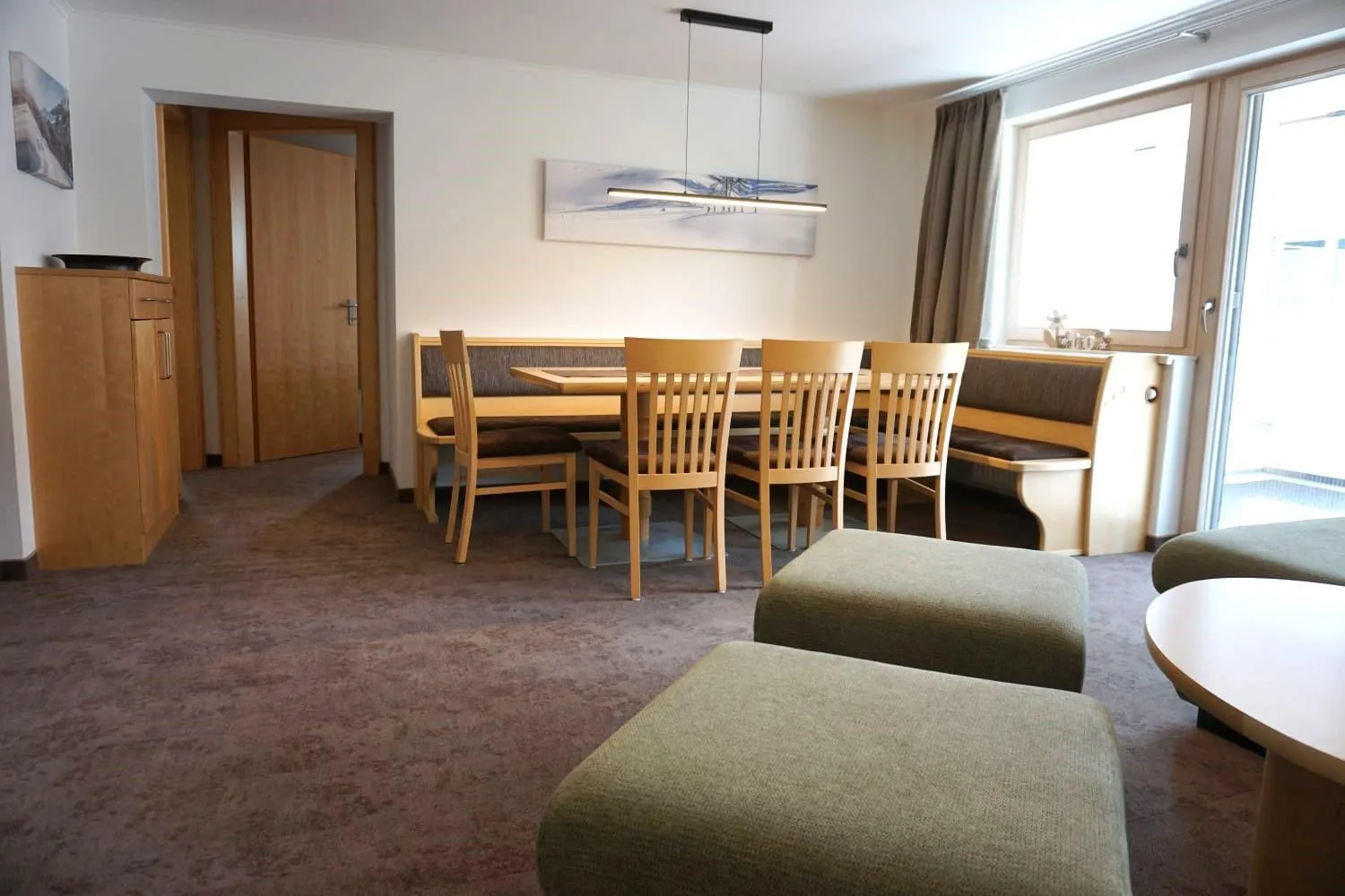Dining area in Appartements Bergsonne