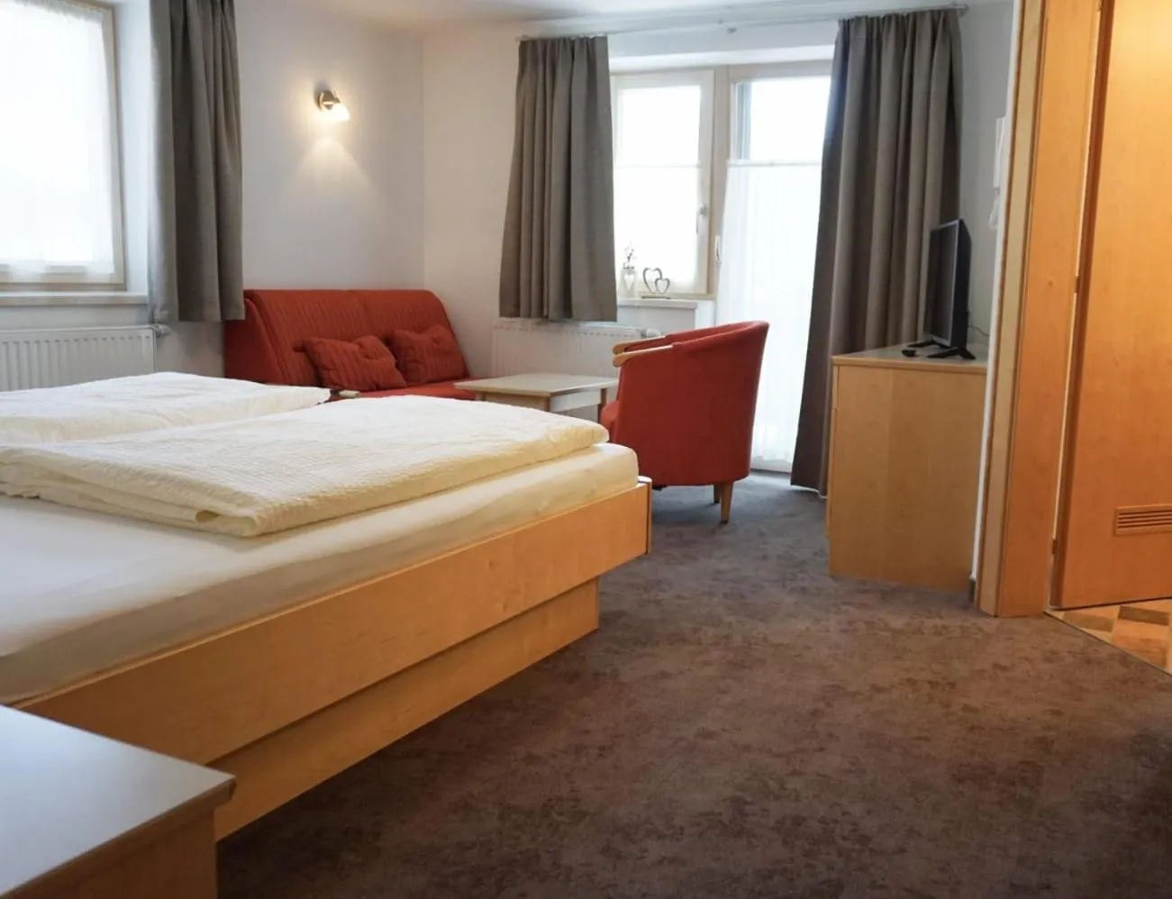 Bedroom, Bed in Appartements Bergsonne