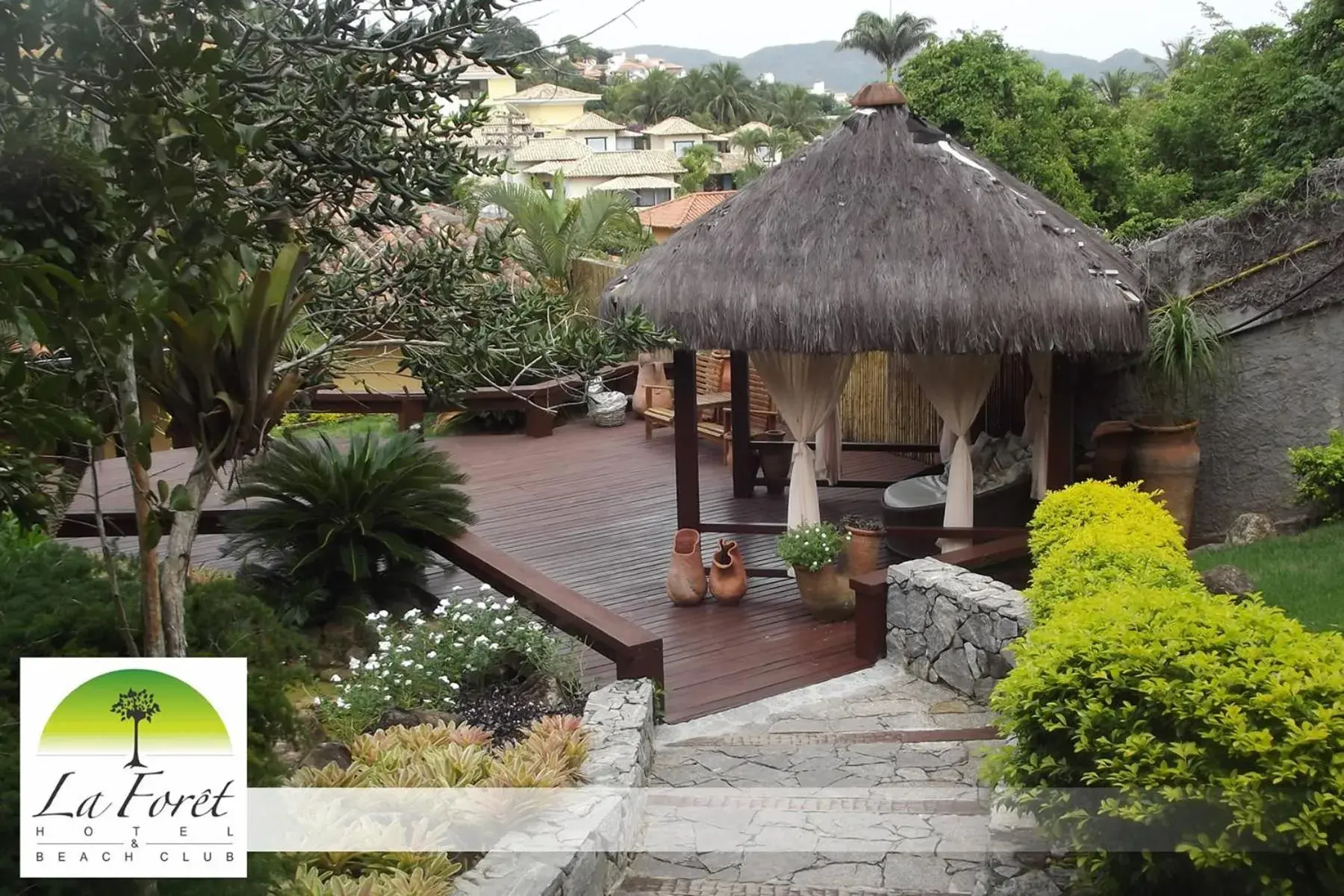 Garden view in Hotel La Forêt & Beach Lounge Garden view in Hotel La Forêt & Beach Lounge