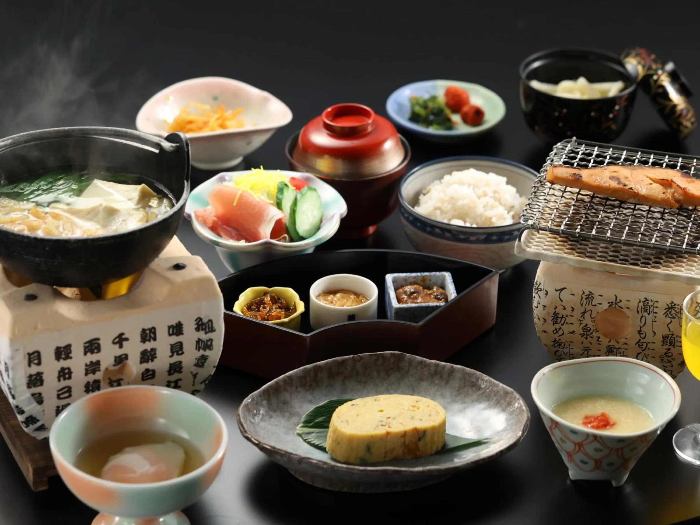 Asian breakfast in Club Wyndham Chikumakan Nagano