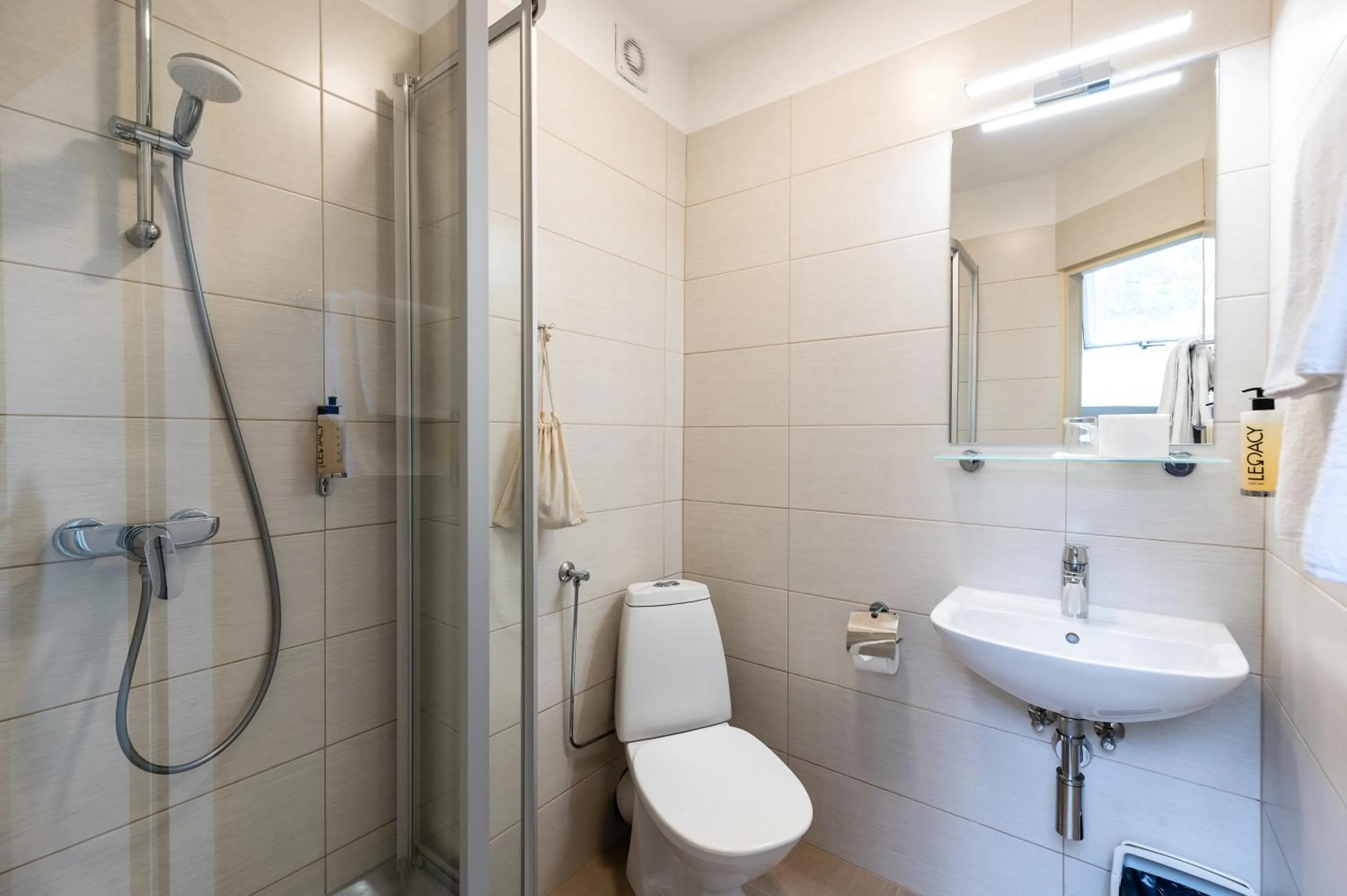 Shower in Hotel Sigulda