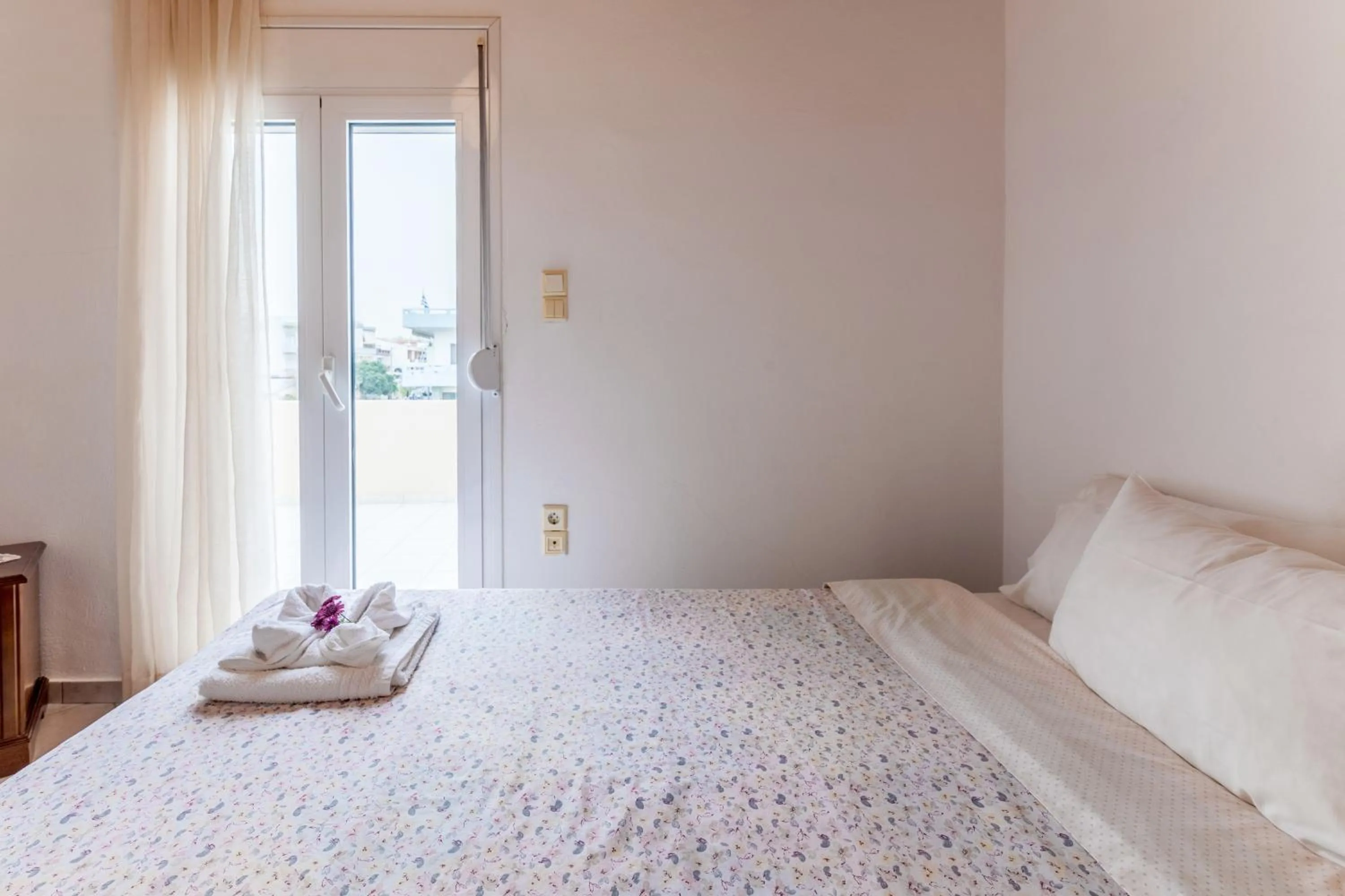 Bed in Ioannis Appartment