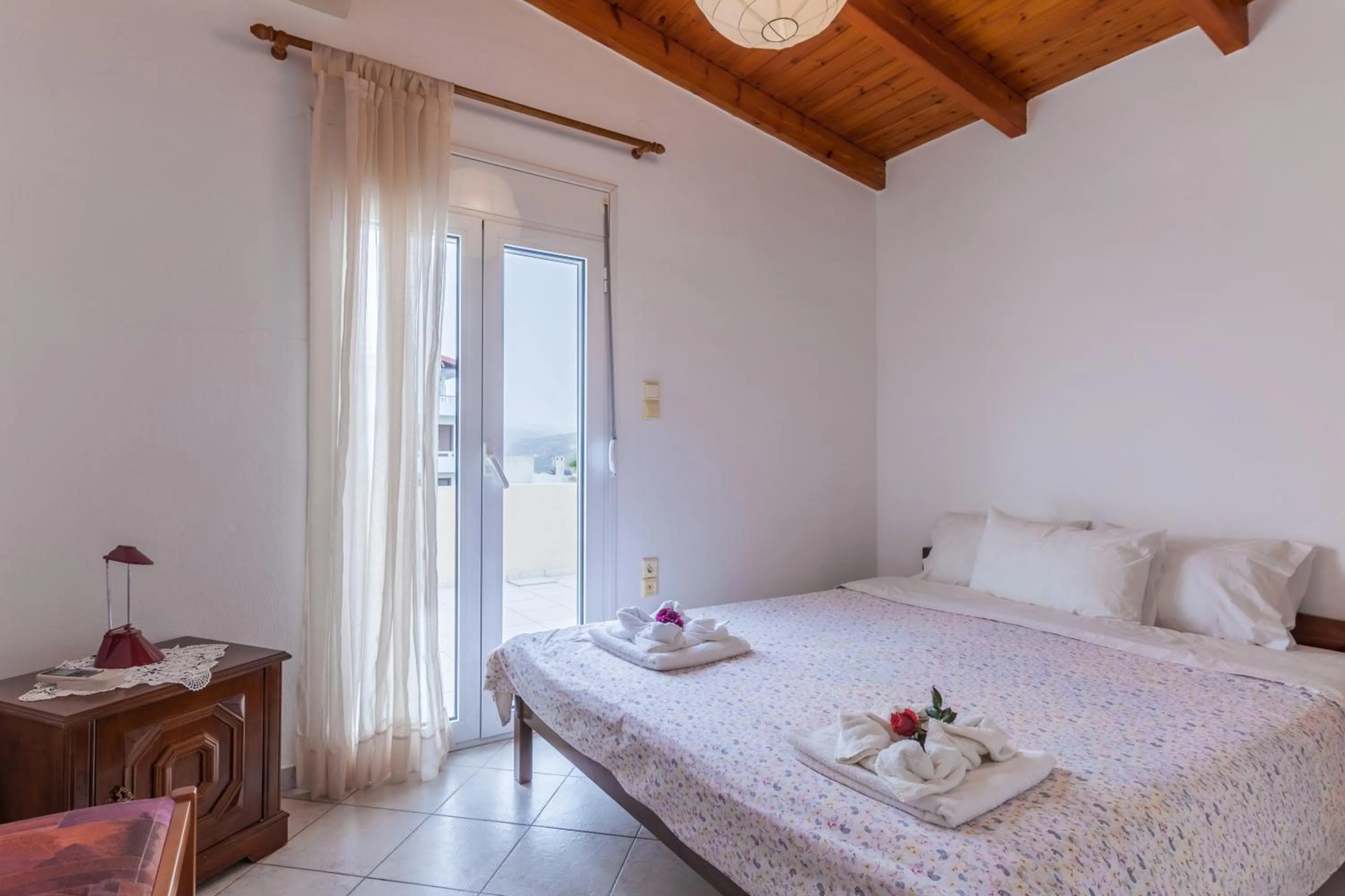 Bed in Ioannis Appartment