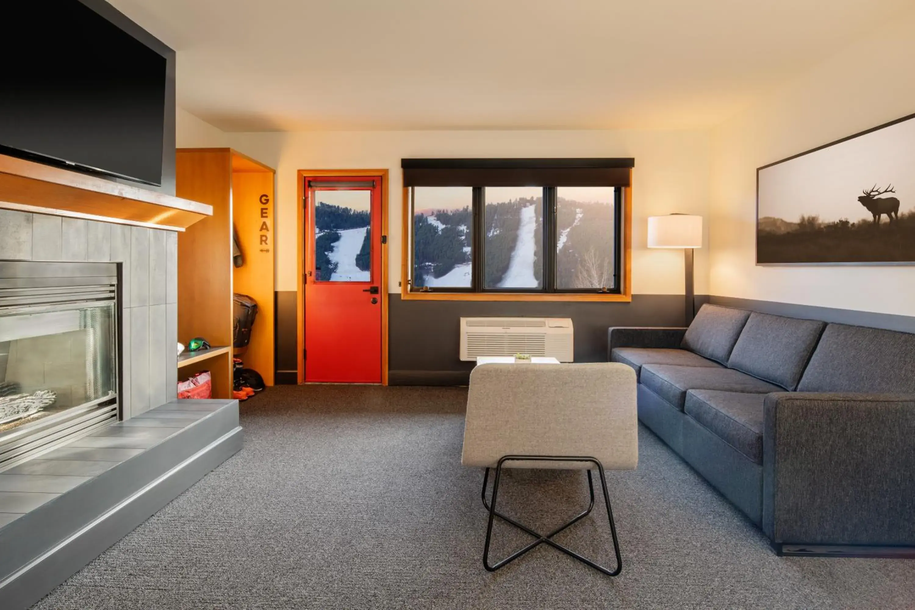 Living room in Mountain Modern Jackson Hole Living room in Mountain Modern Jackson Hole