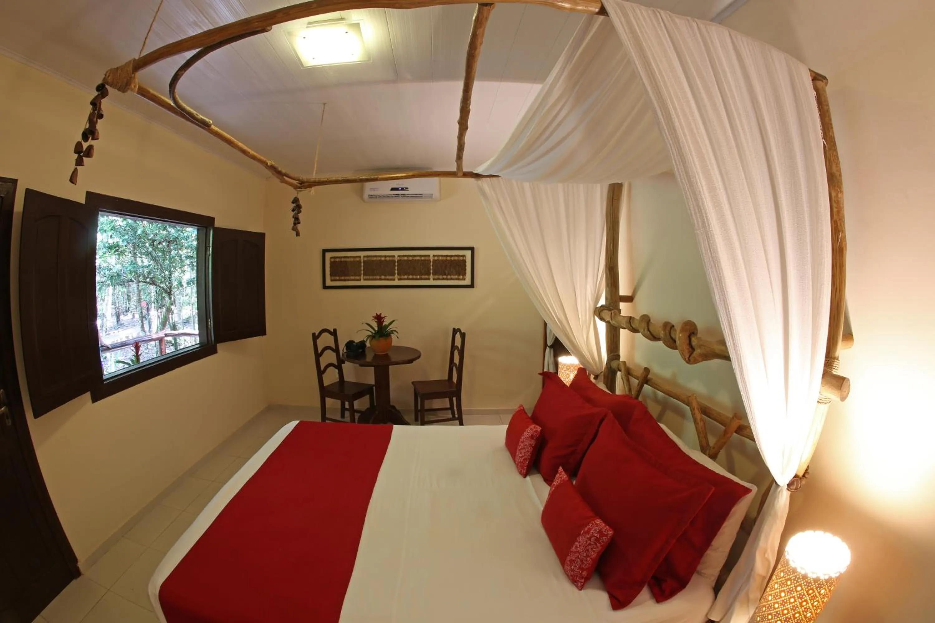 Bed in Amazon Ecopark Jungle Lodge
