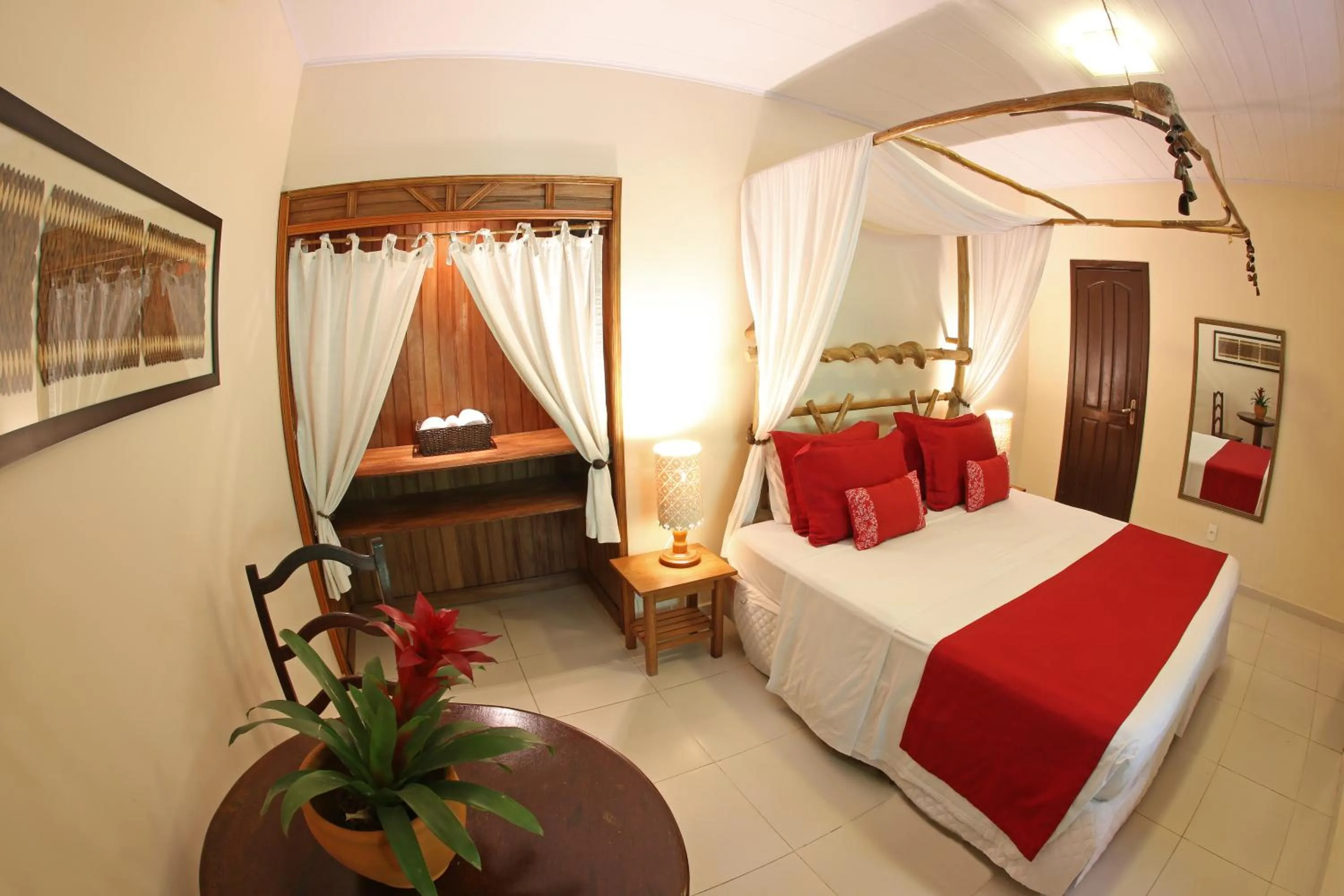 Bed in Amazon Ecopark Jungle Lodge