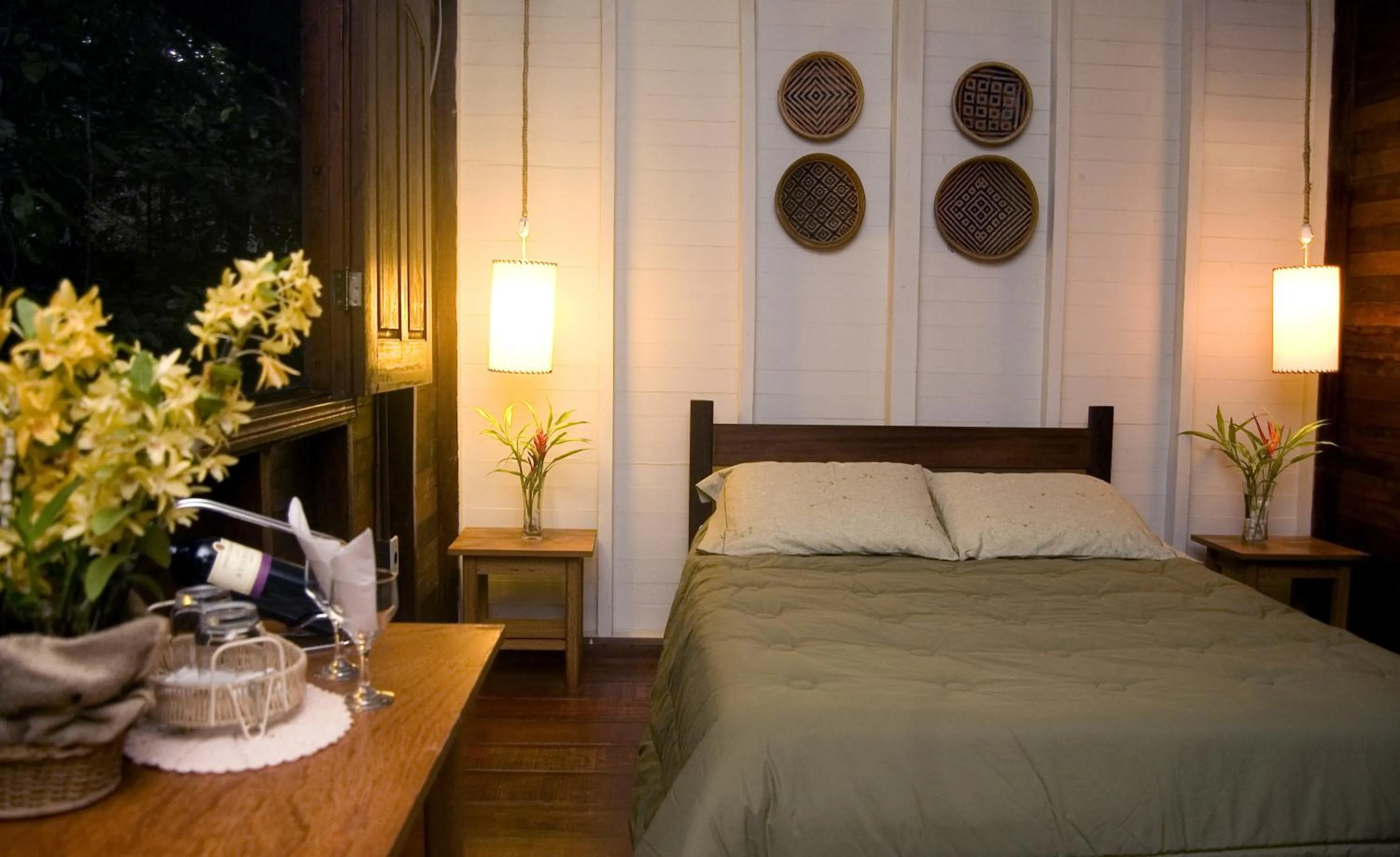 Bed in Amazon Ecopark Jungle Lodge