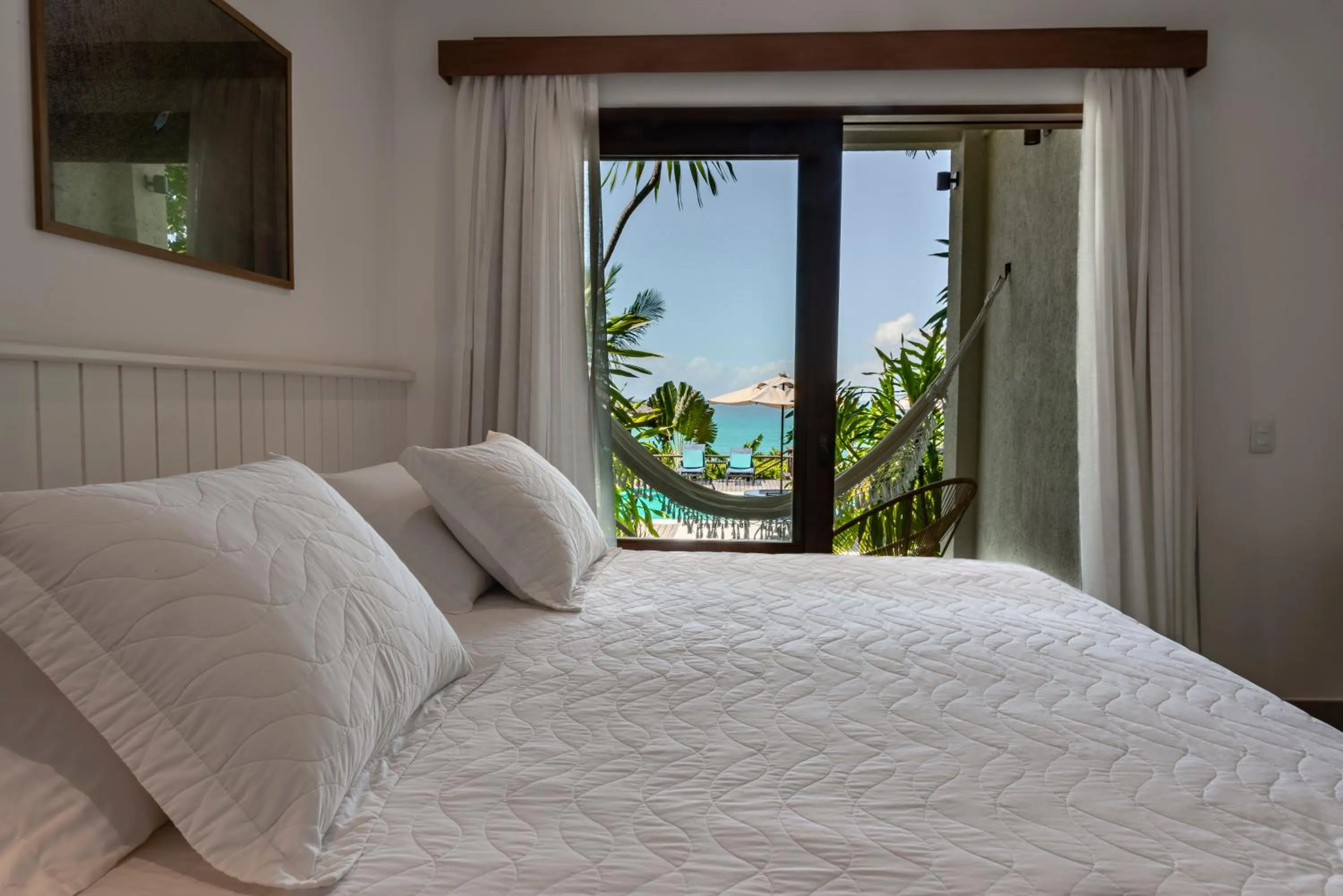 Bed in Hotel Paraiso do Morro