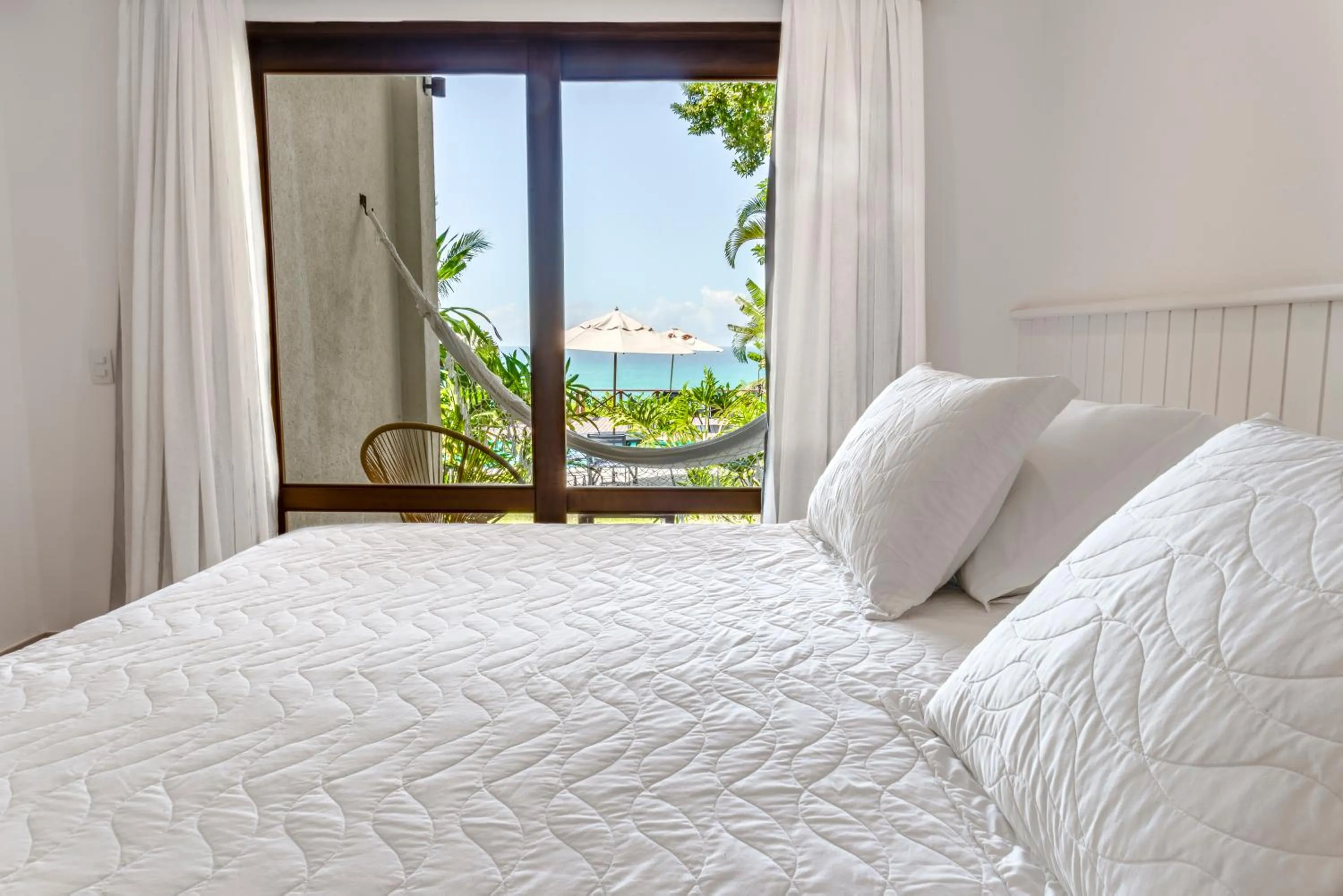 Bed in Hotel Paraiso do Morro