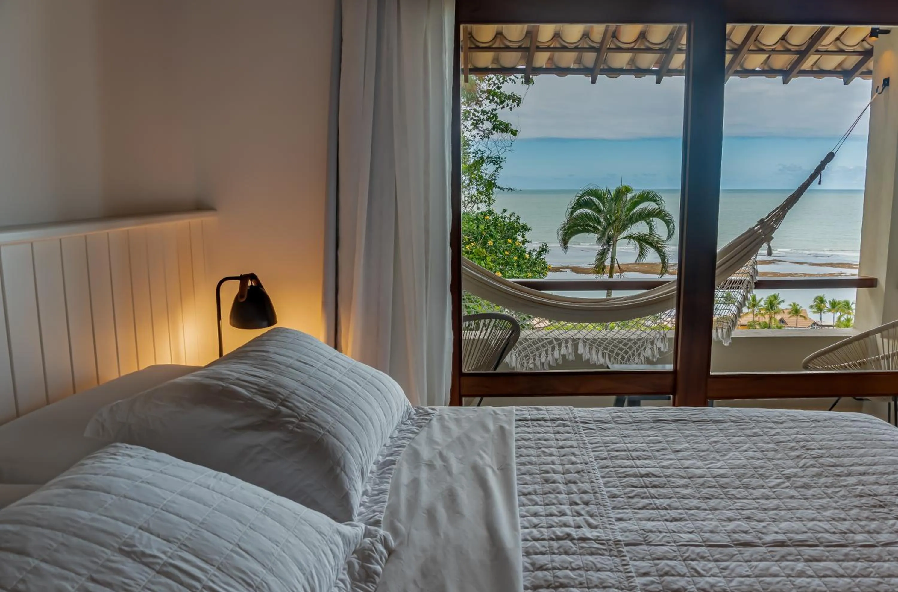 Bed in Hotel Paraiso do Morro