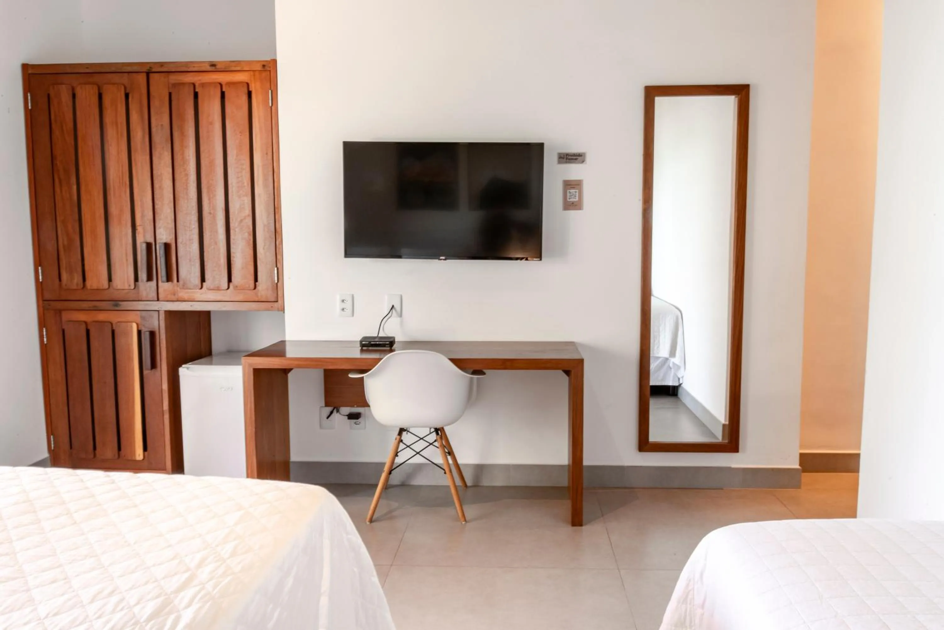 Bed in Hotel Paraiso do Morro