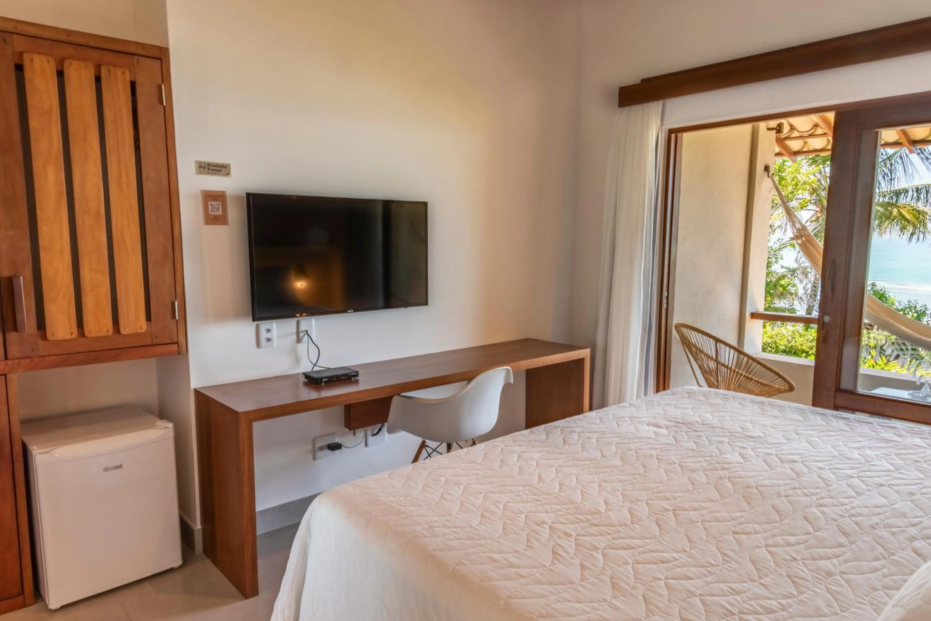 Bed in Hotel Paraiso do Morro