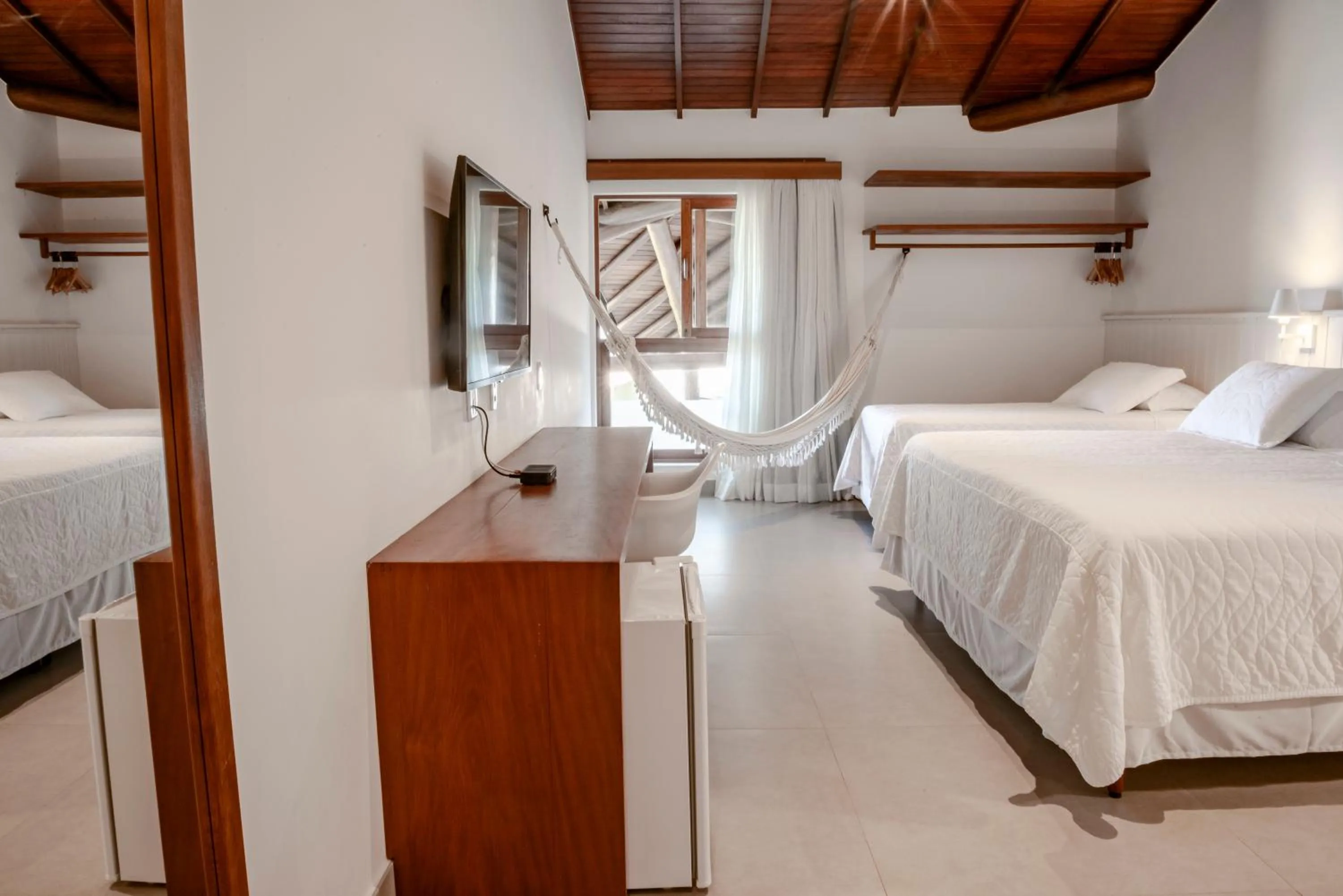 Bed in Hotel Paraiso do Morro