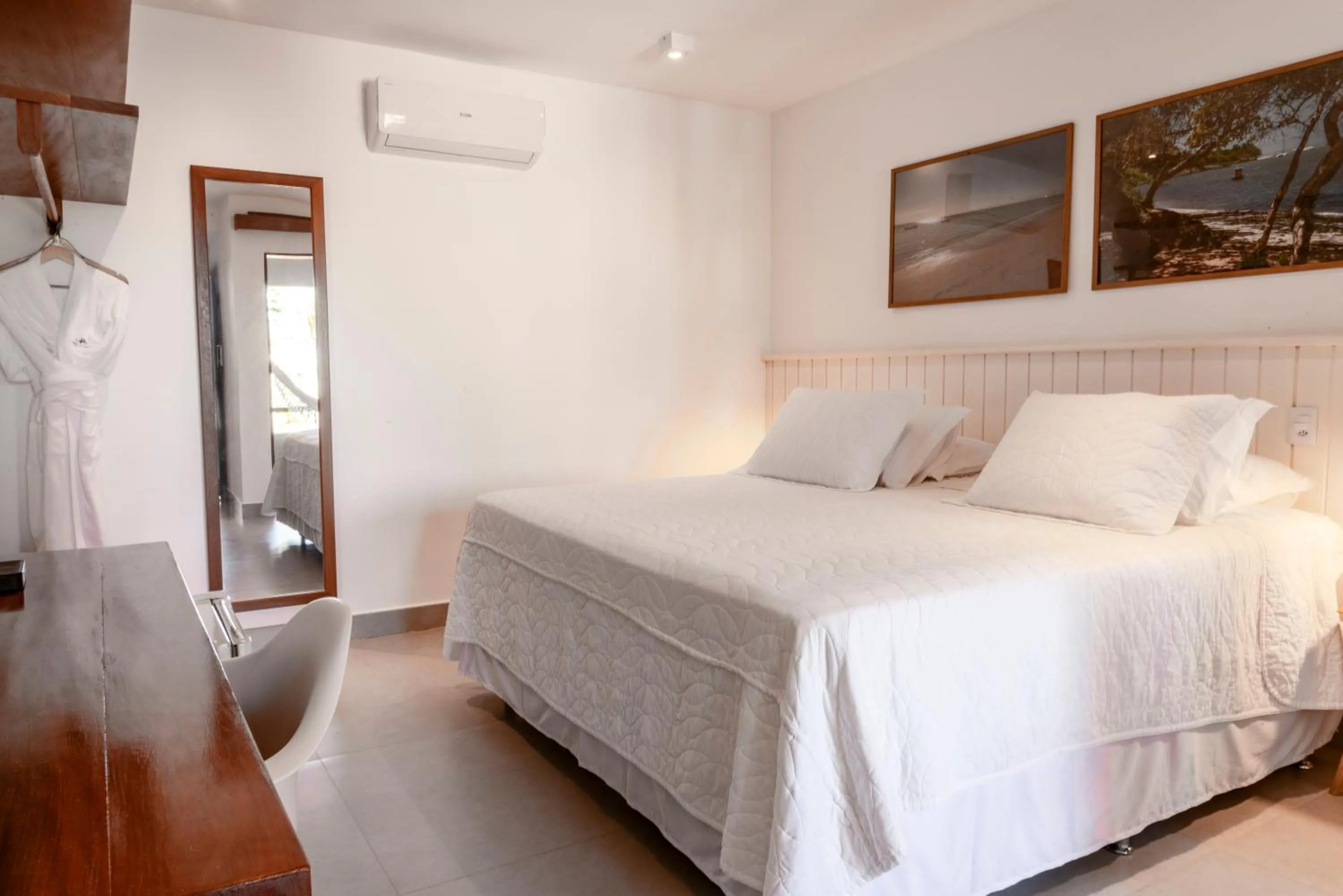 Bed in Hotel Paraiso do Morro