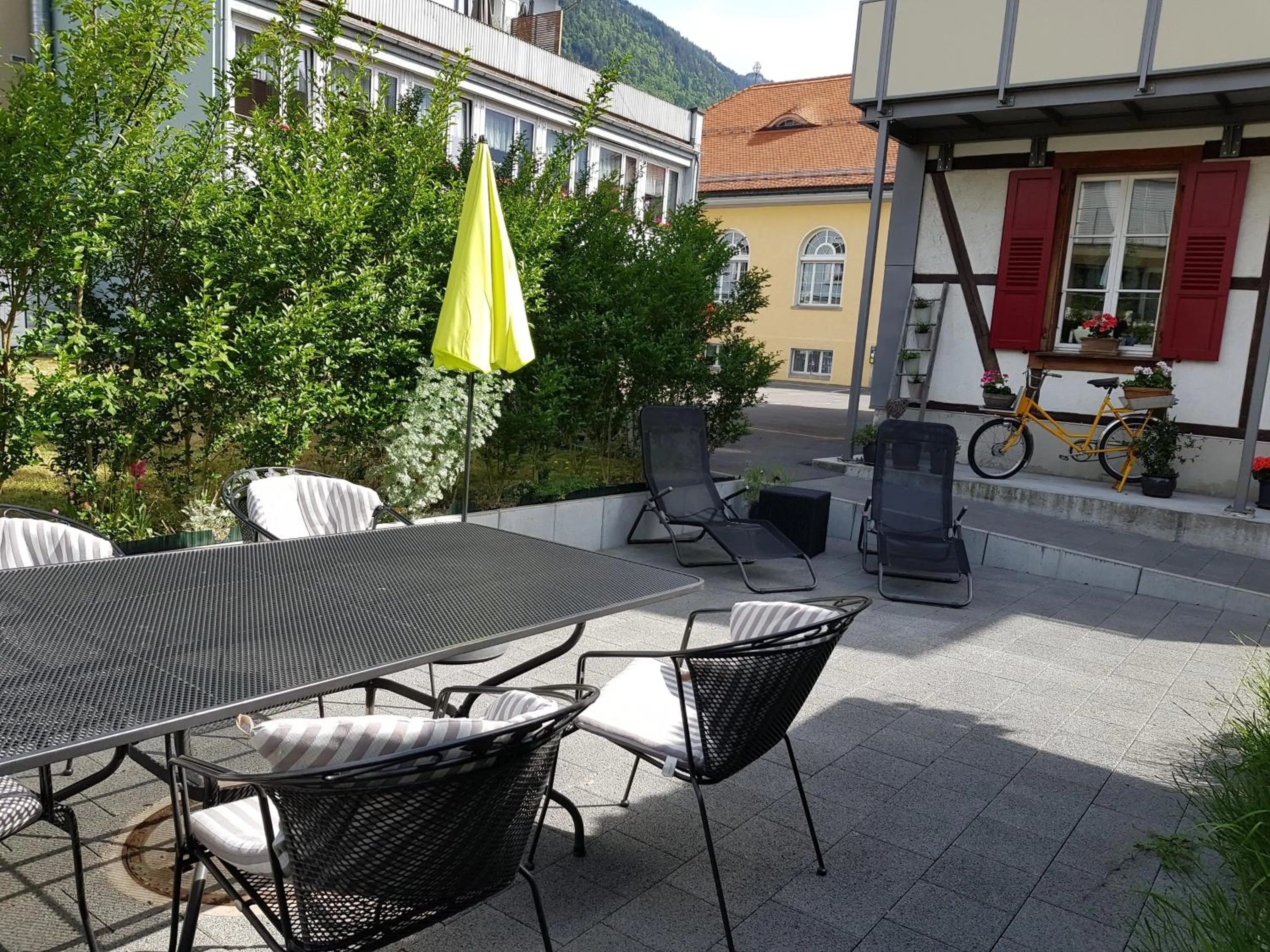 Patio in Interlaken Apartments
