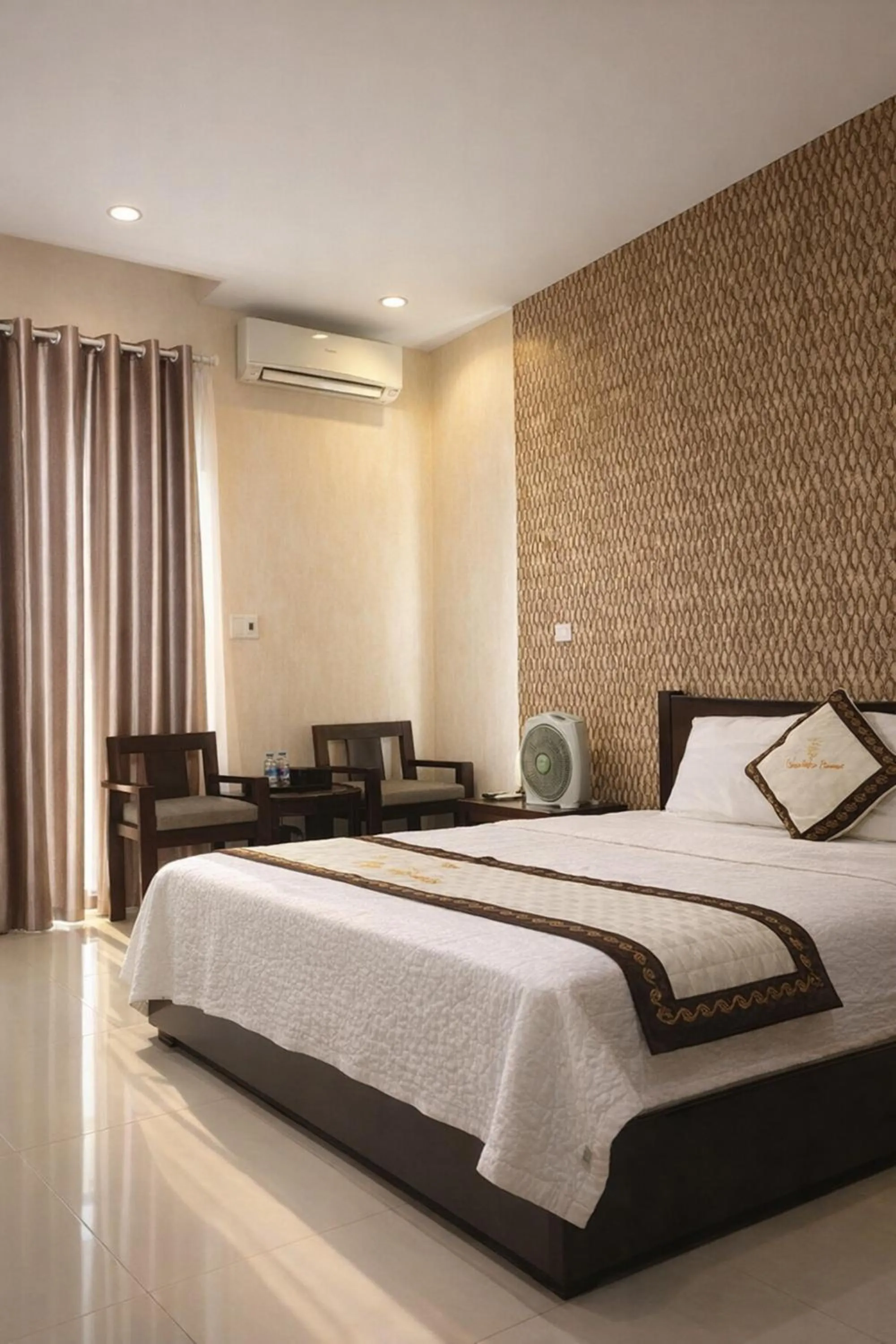 Bed in Thai Hoa Hotel