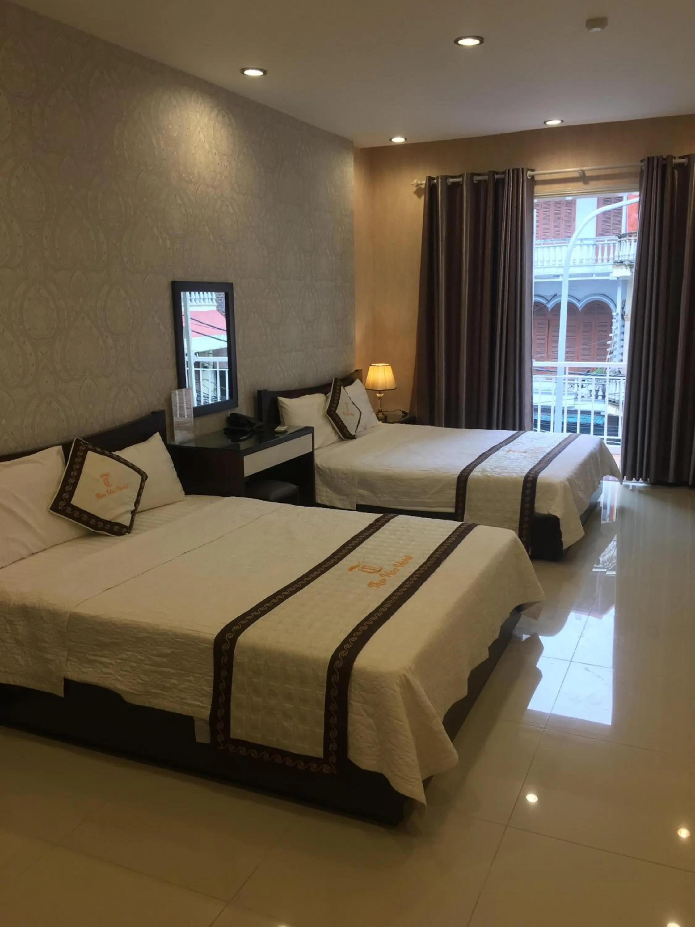 Bed in Thai Hoa Hotel