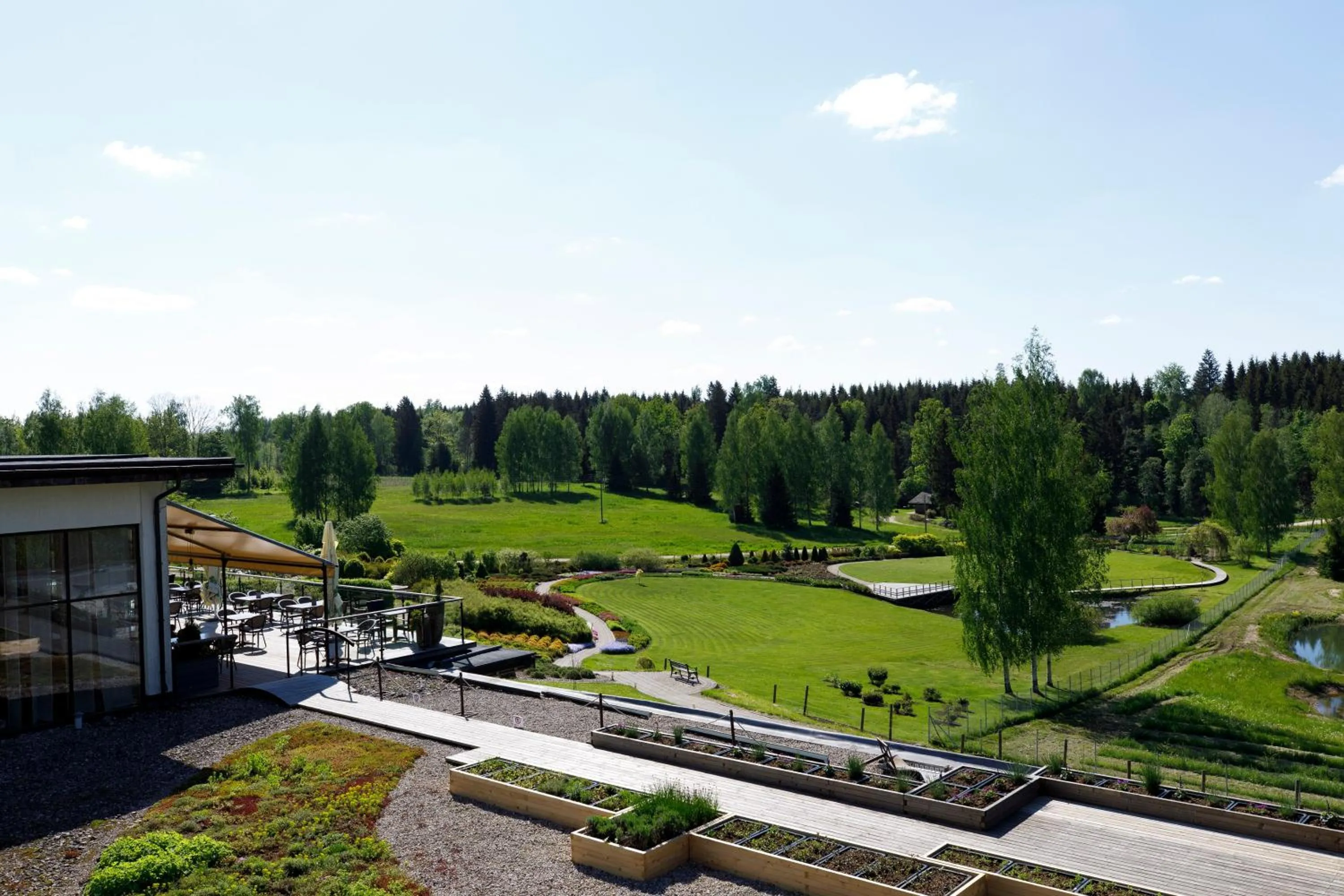 Garden view in Spa Hotel Ezeri