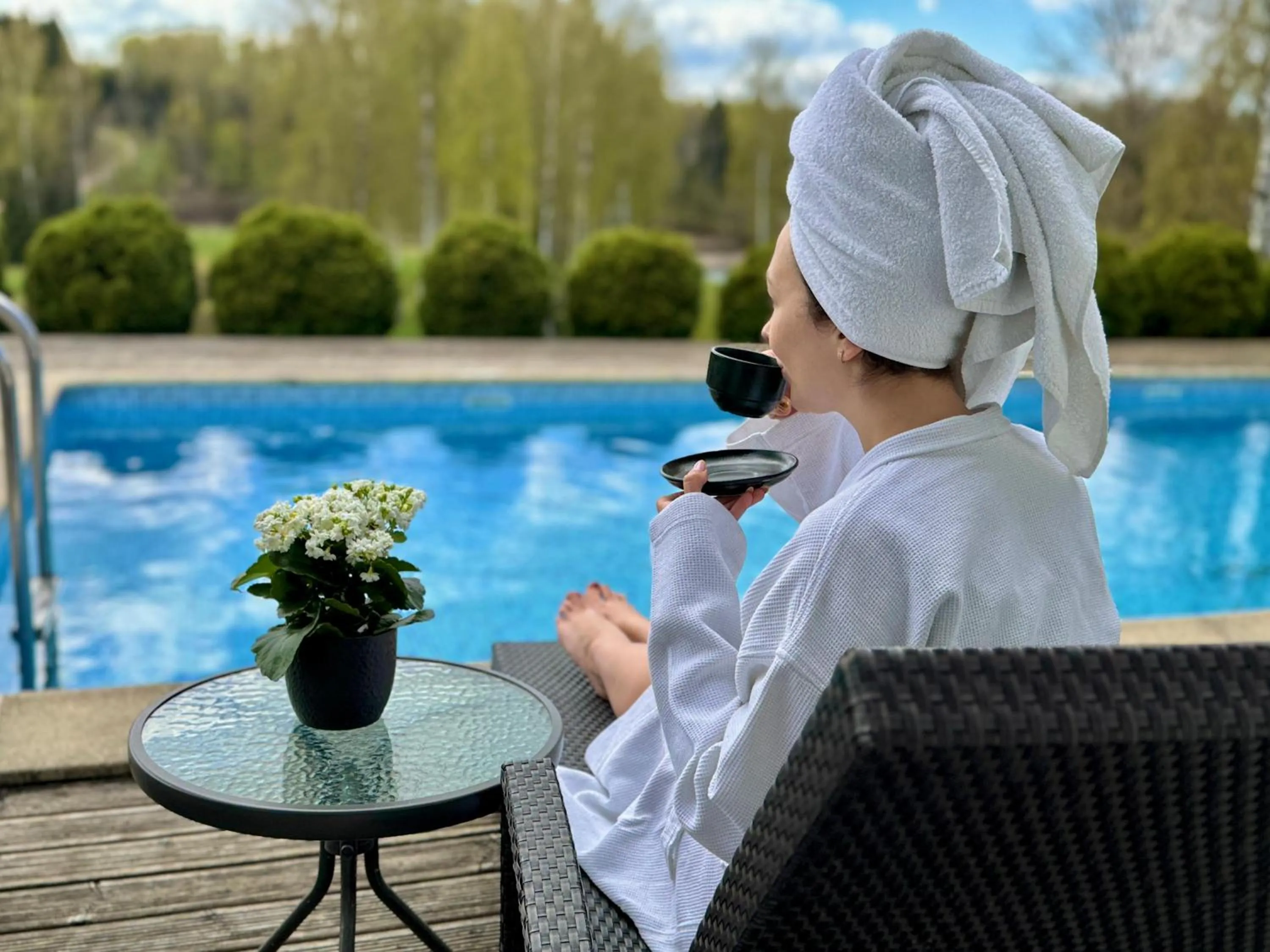 sunbed in Spa Hotel Ezeri