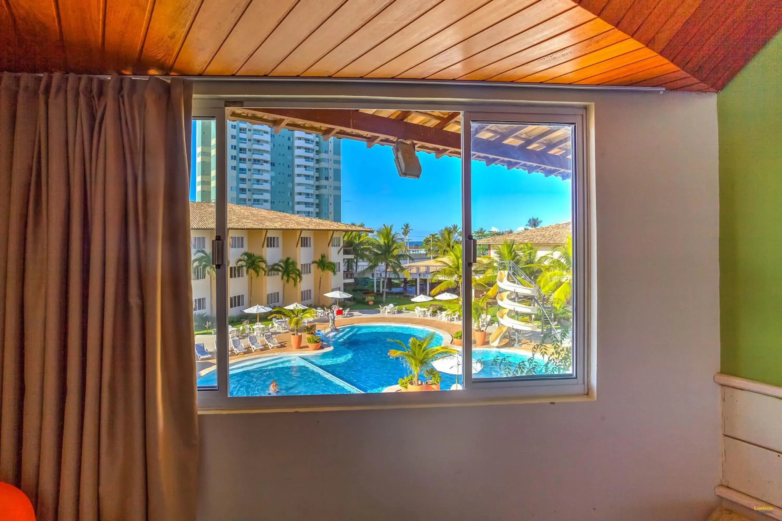 Pool view in Hotel Aldeia da Praia Pool view in Hotel Aldeia da Praia