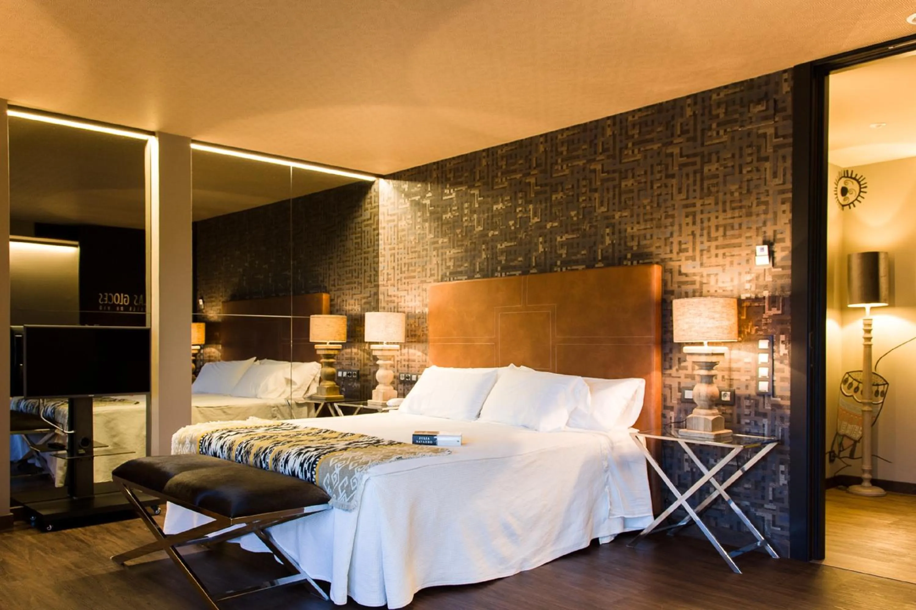 Bed in Alojamientos Ainsa Sanchez