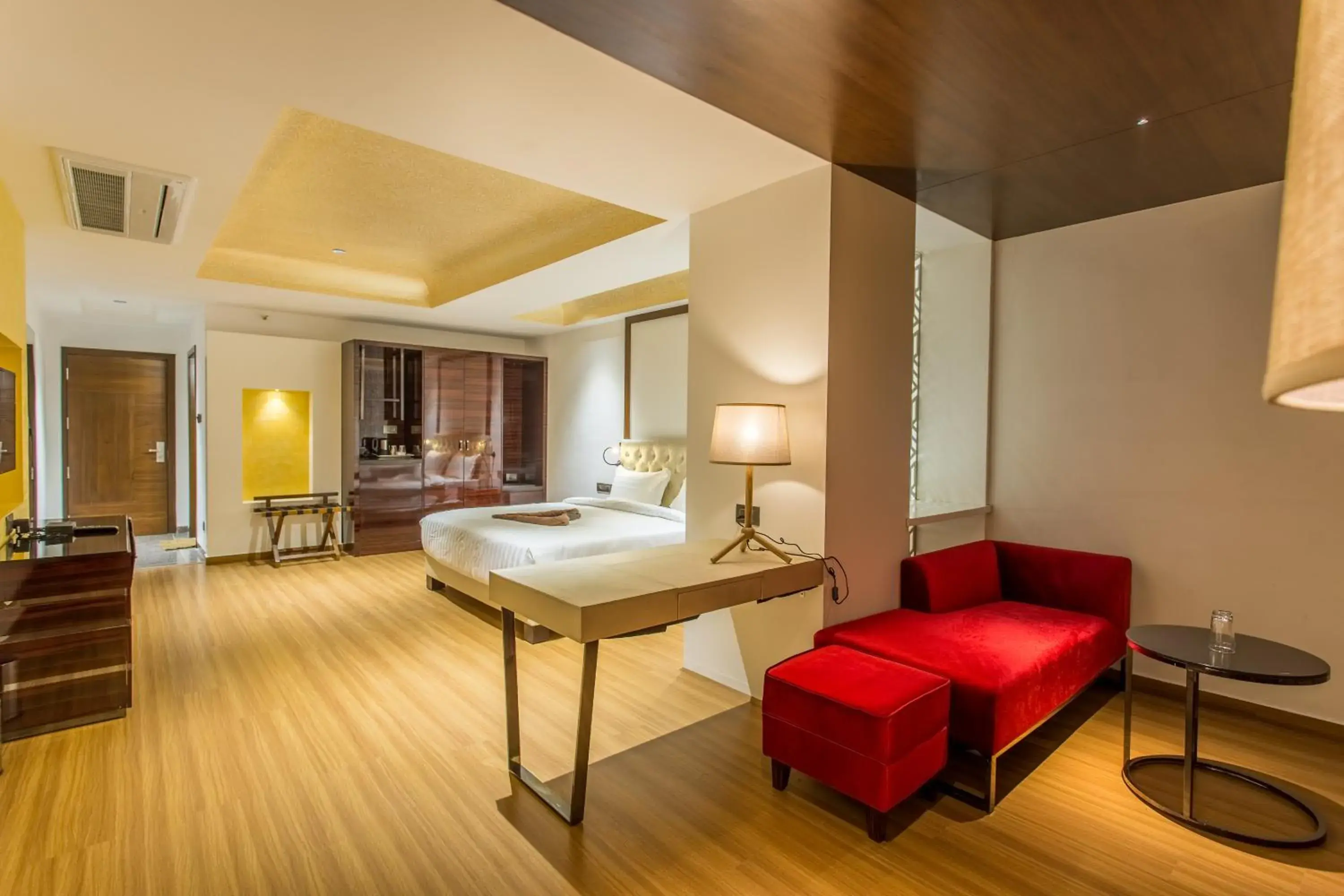 Seating area, Bed in Hotel Abika Elite Seating area, Bed in Hotel Abika Elite