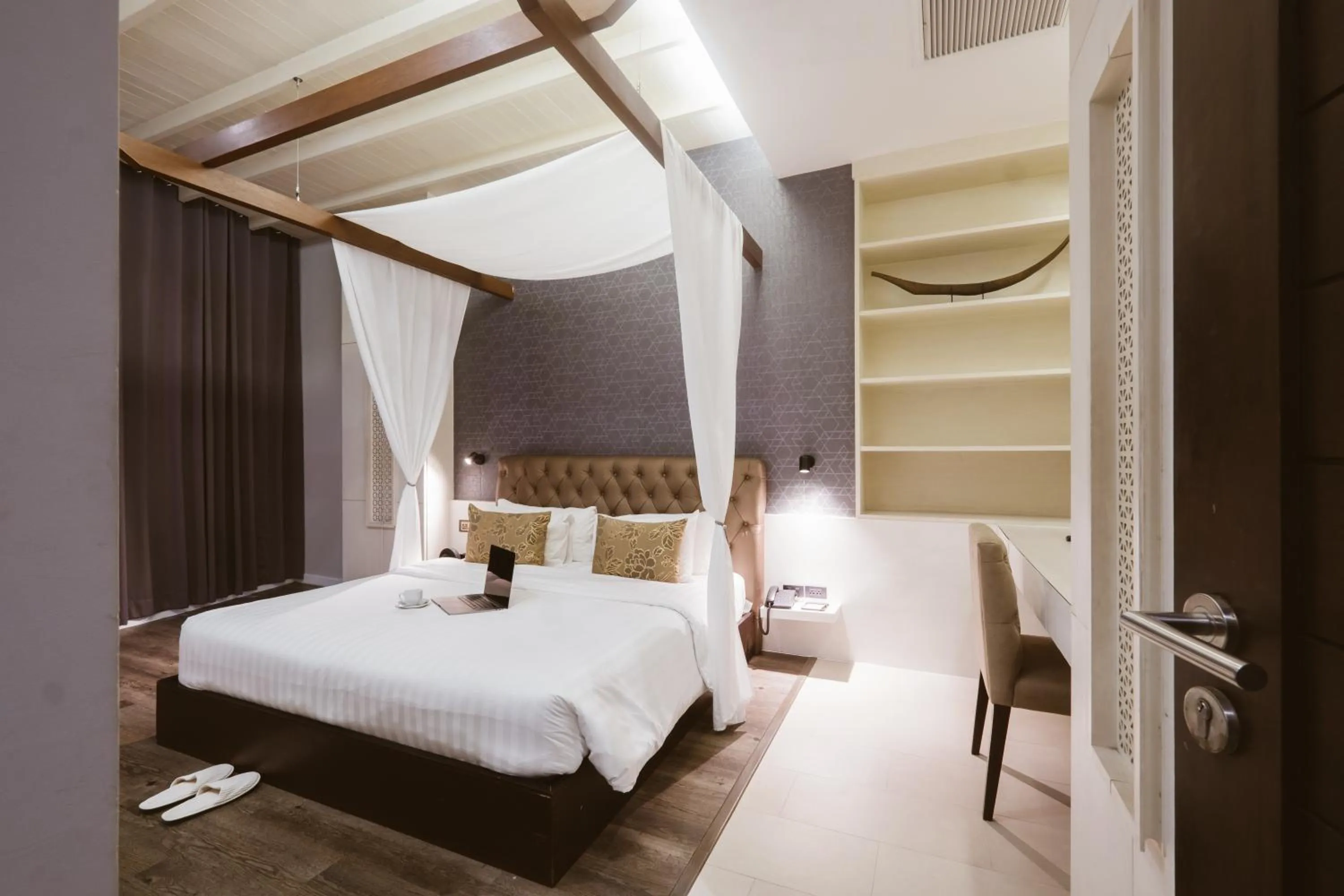 Bedroom, Bed in De Chai Colonial Hotel & Spa - SHA Plus