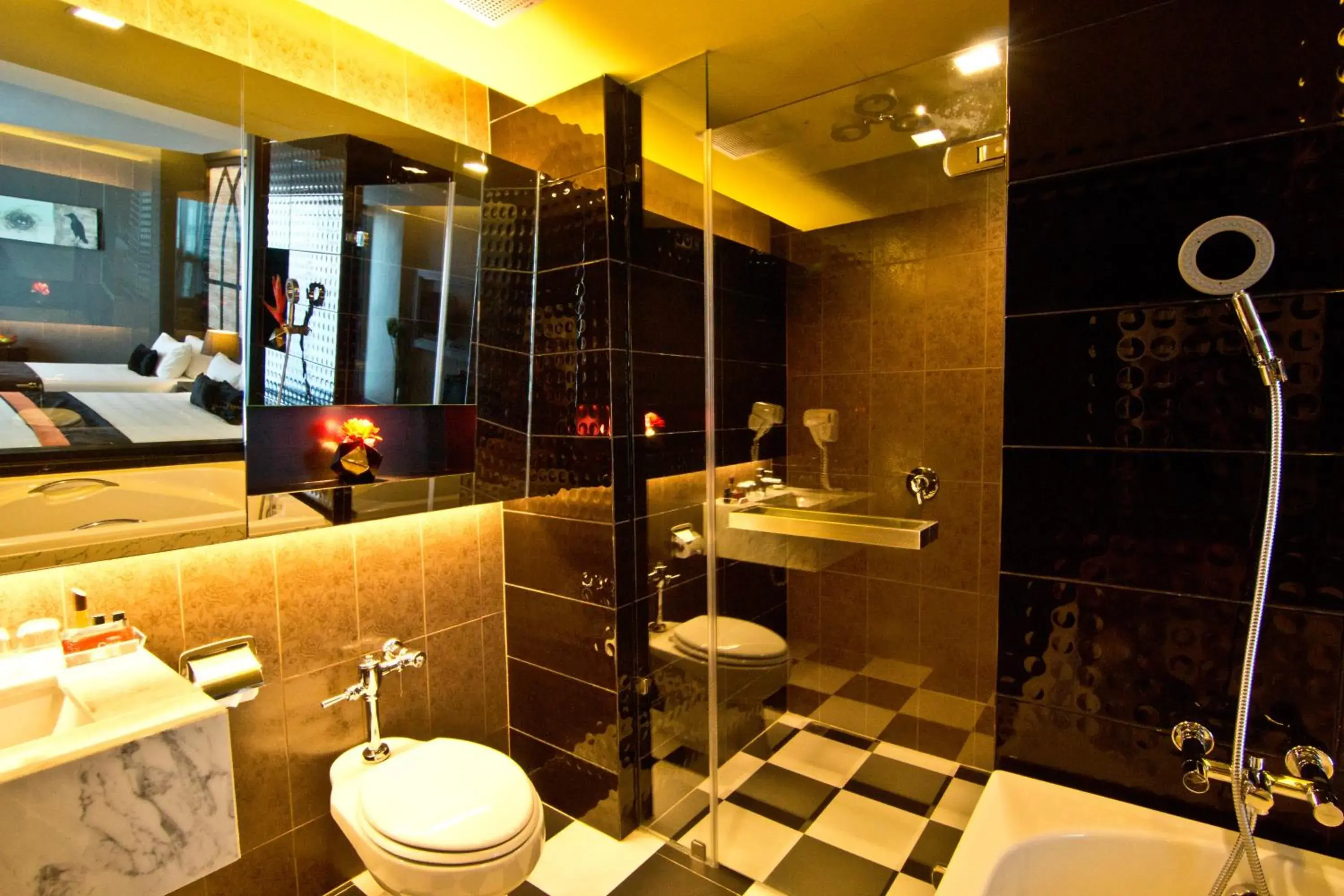 Bathroom in Tsix5 Hotel