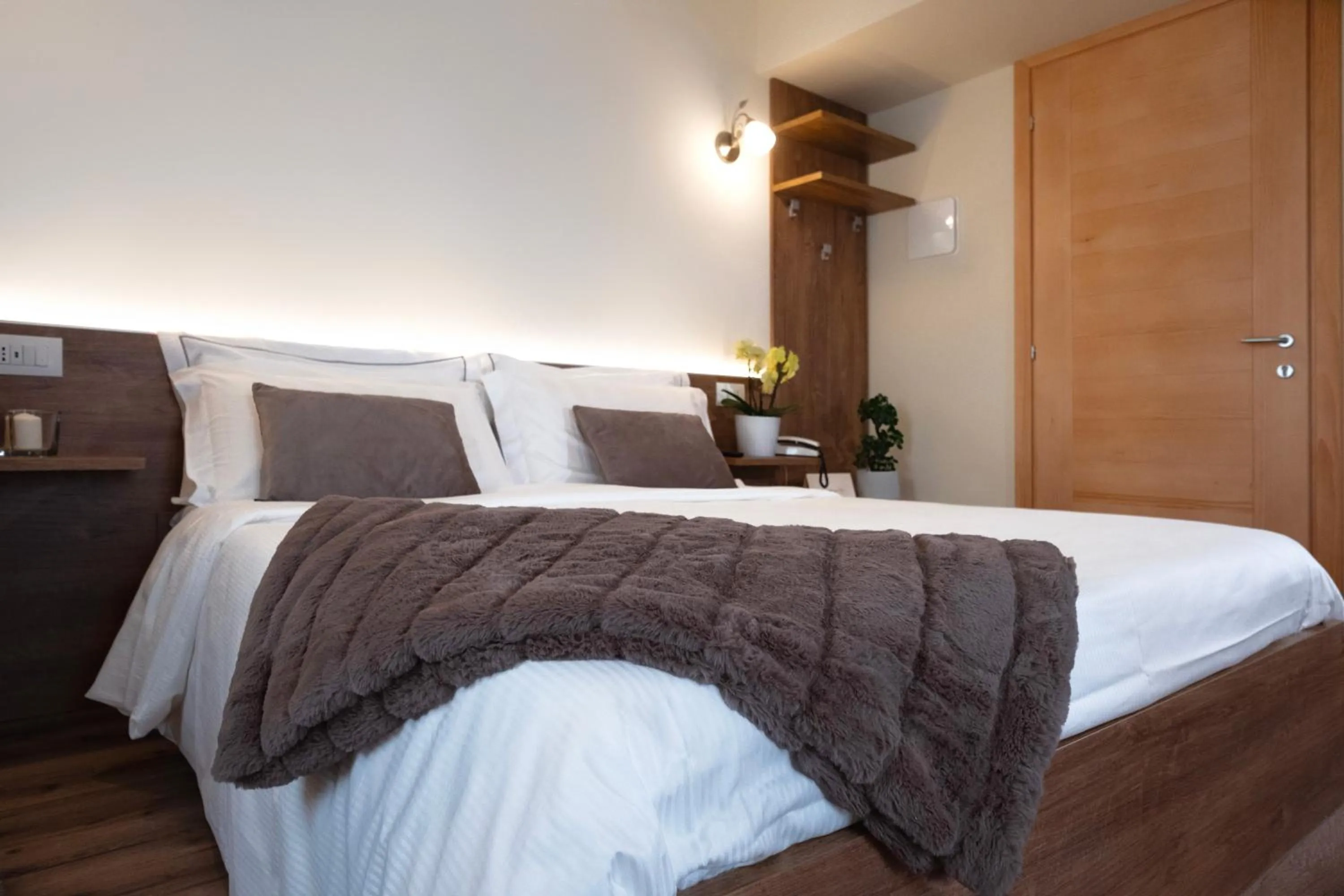 Bedroom, Bed in Albergo Trattoria Speranza