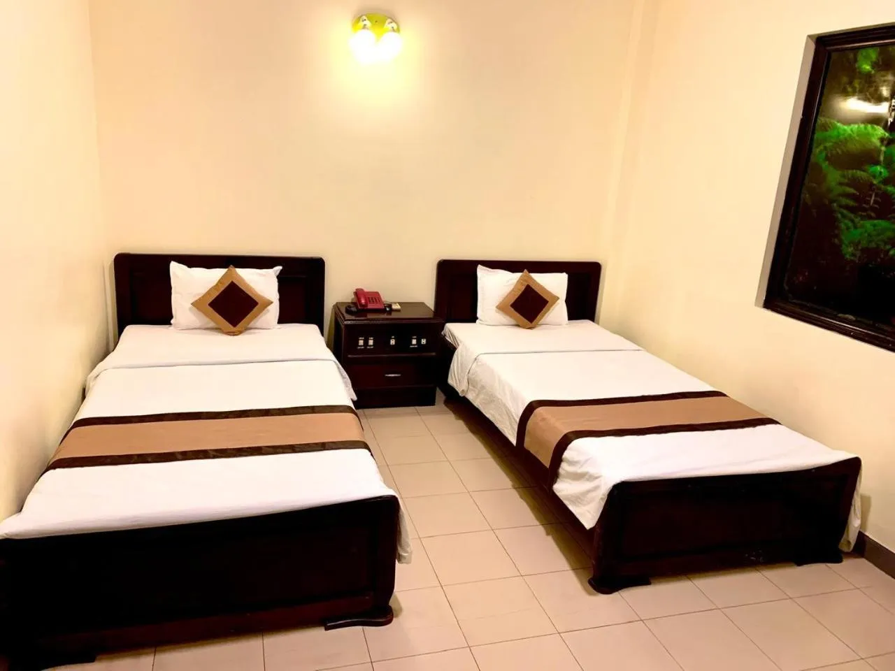 Bed in Tran Ly Hotel