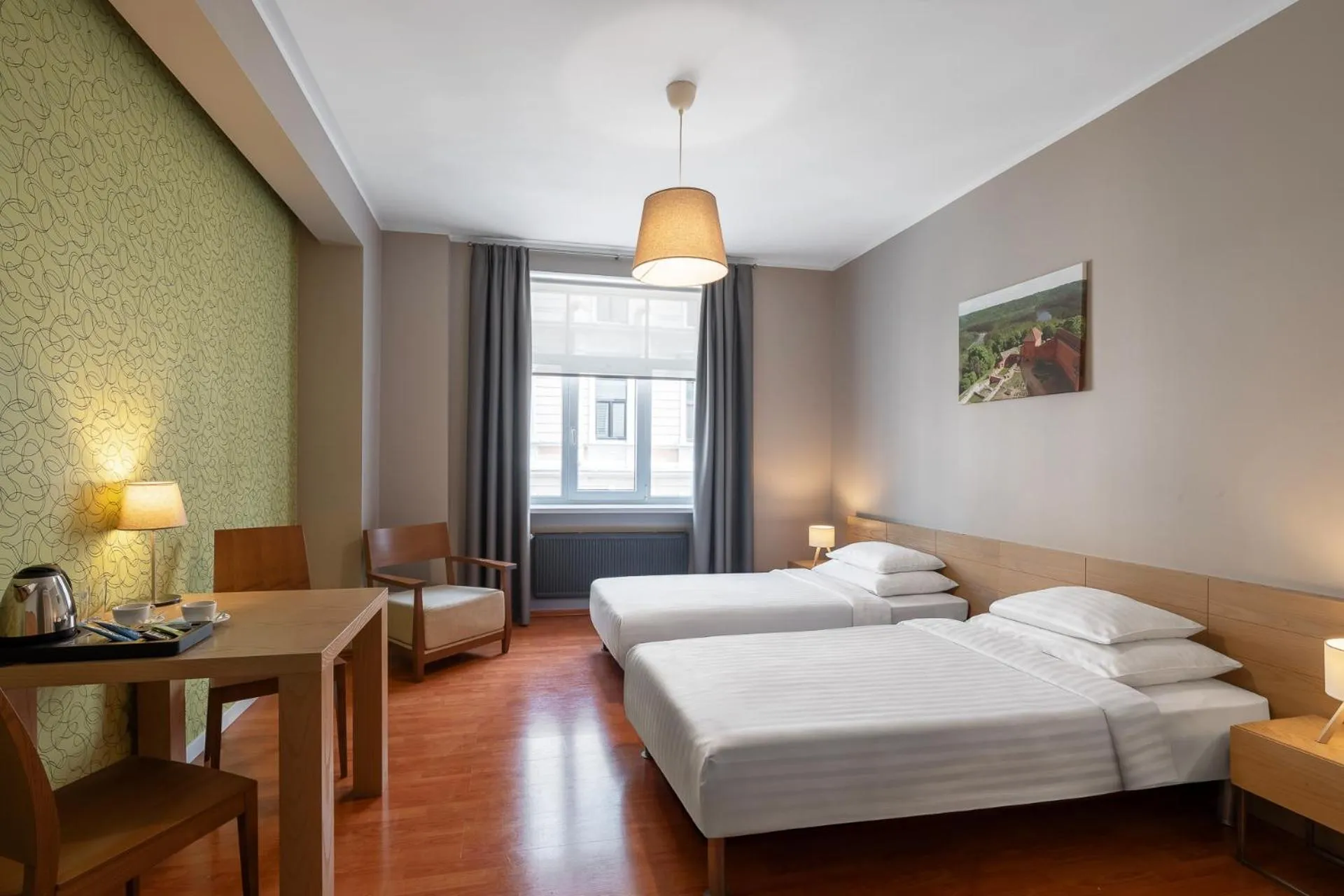 Photo of the whole room, Bed in RIJA Riga City Centre Hotel