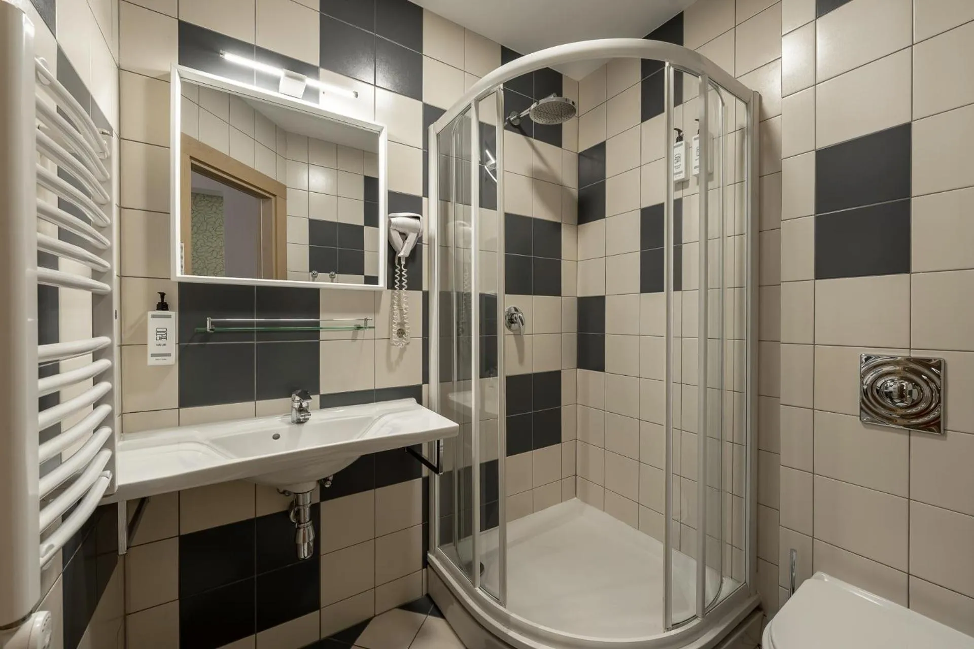 Shower in RIJA Riga City Centre Hotel