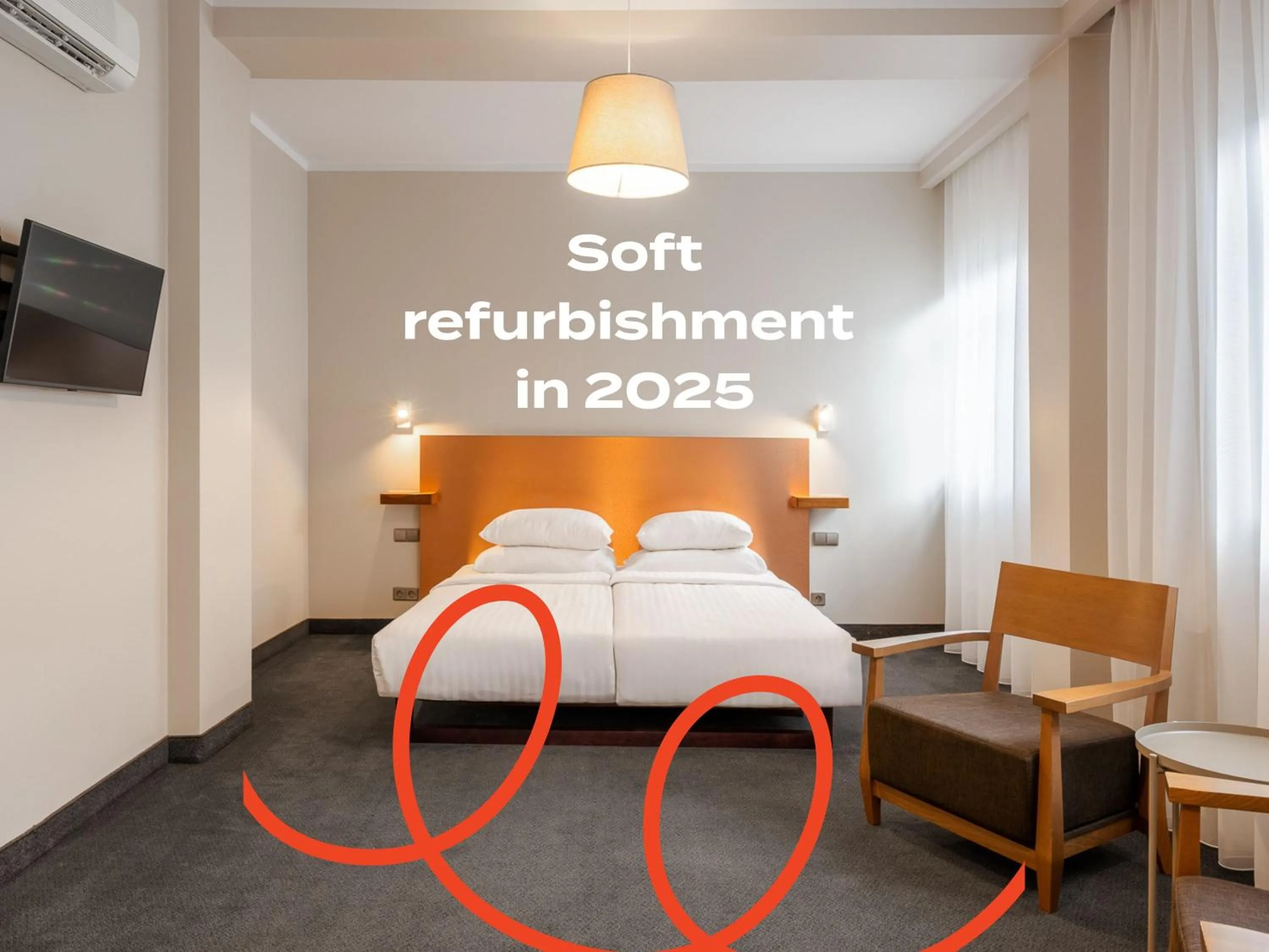 Photo of the whole room, Bed in RIJA Riga City Centre Hotel