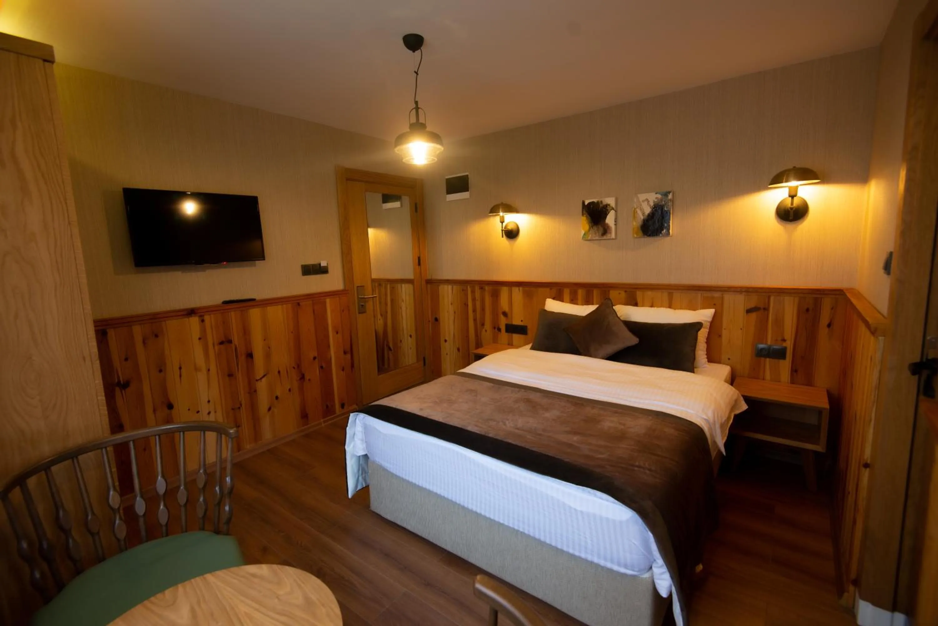 Bed in Ayder Koru Hotel