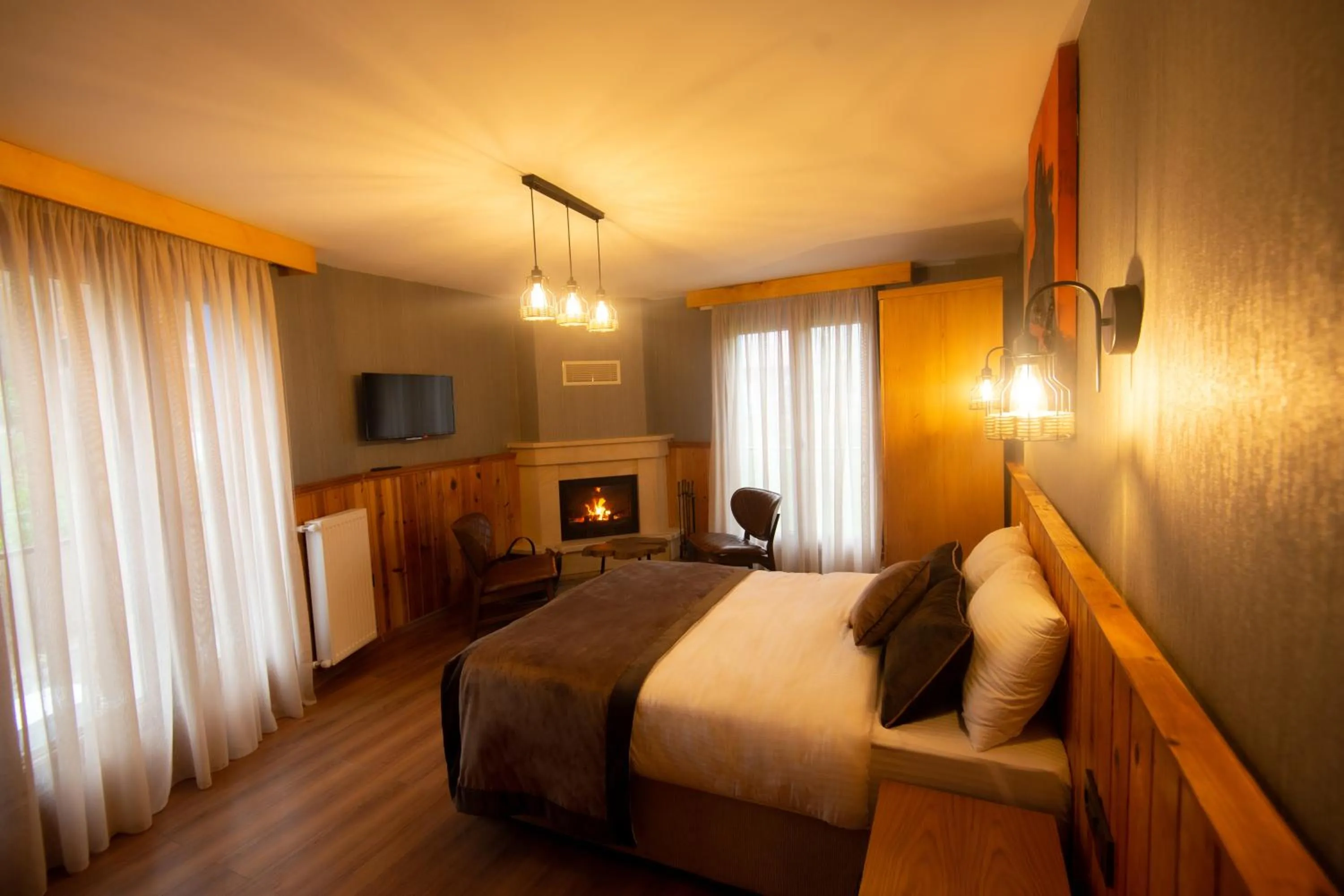 Bed in Ayder Koru Hotel