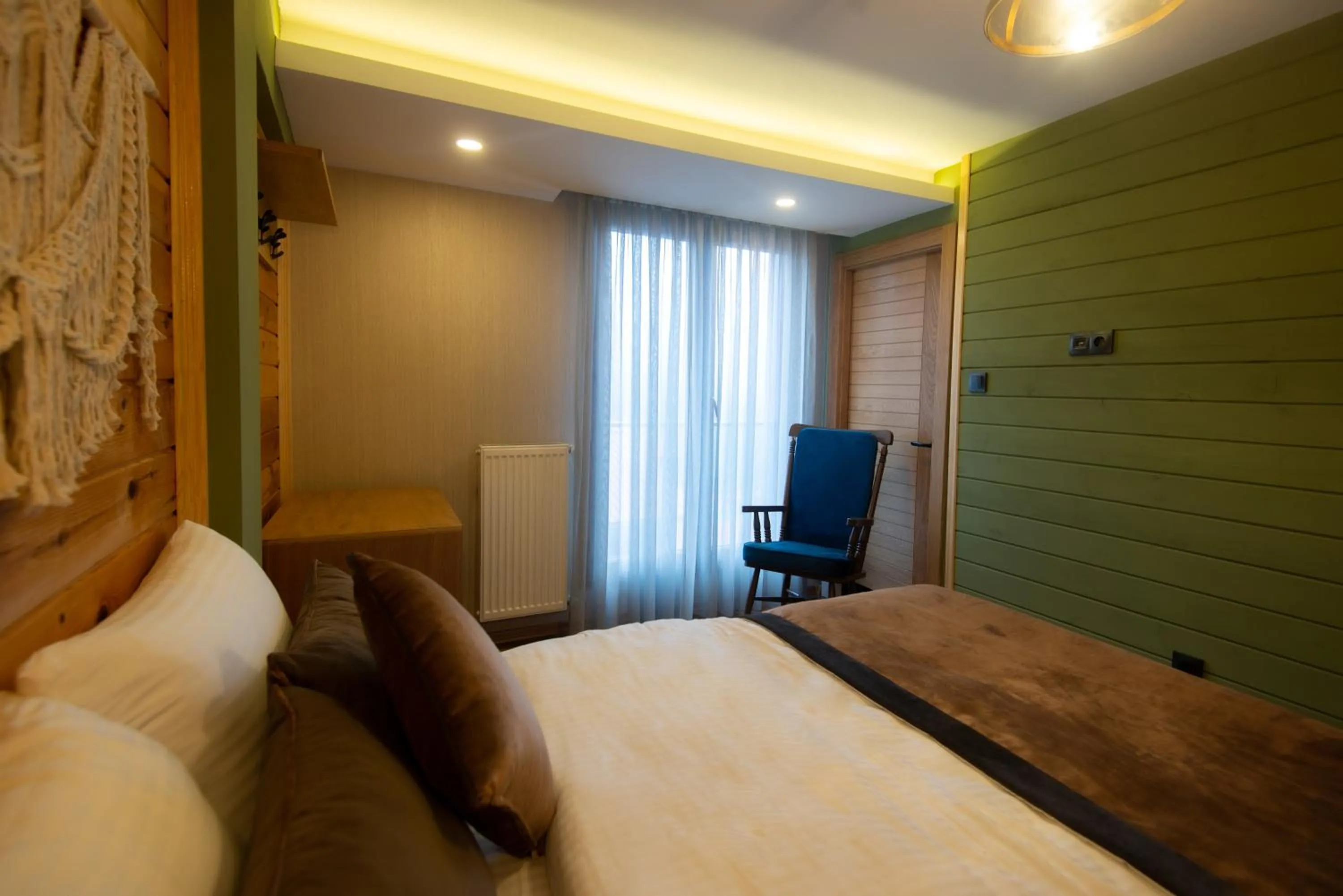 Bed in Ayder Koru Hotel